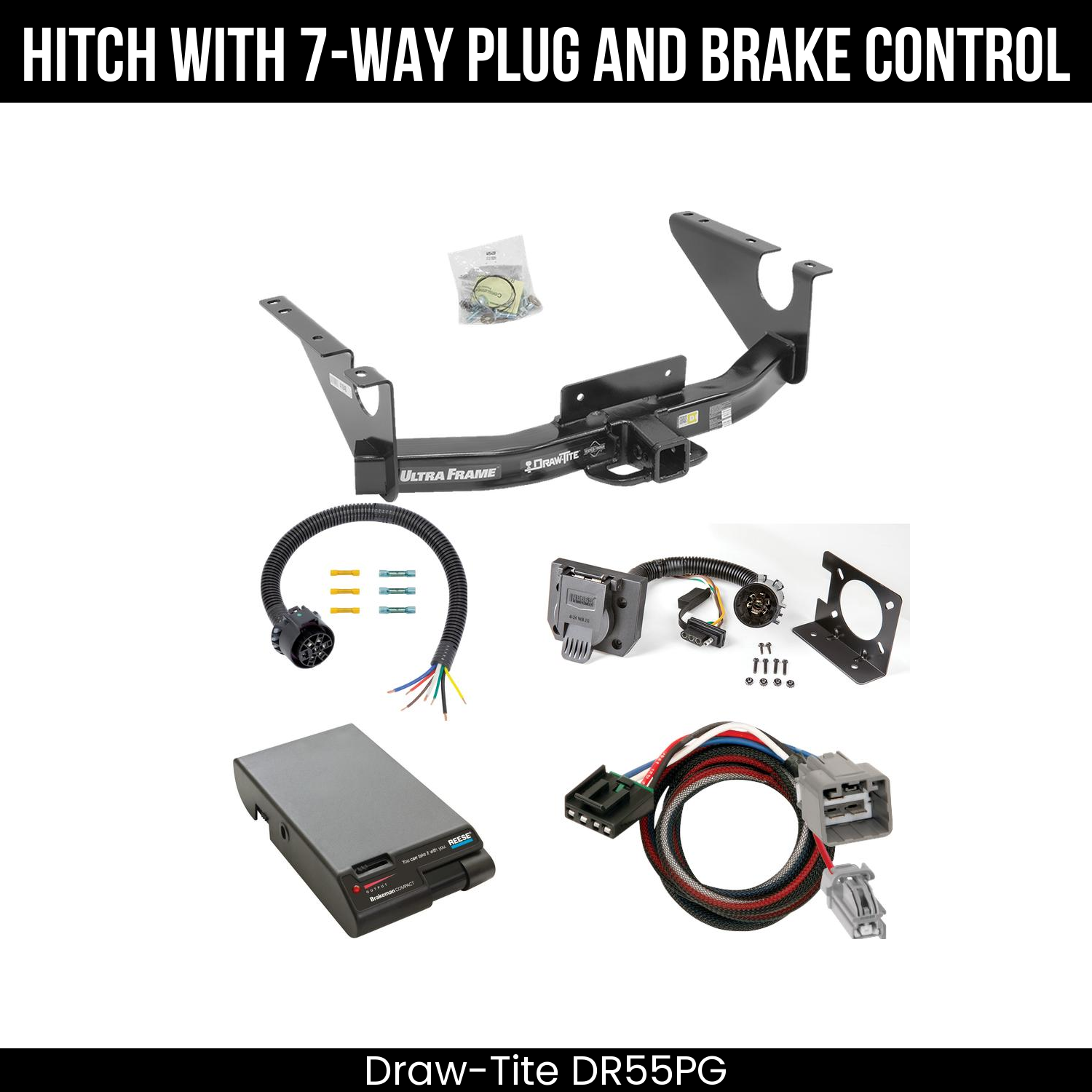 Trailer Hitch , 7-Way , Reese Brakeman Brake Control