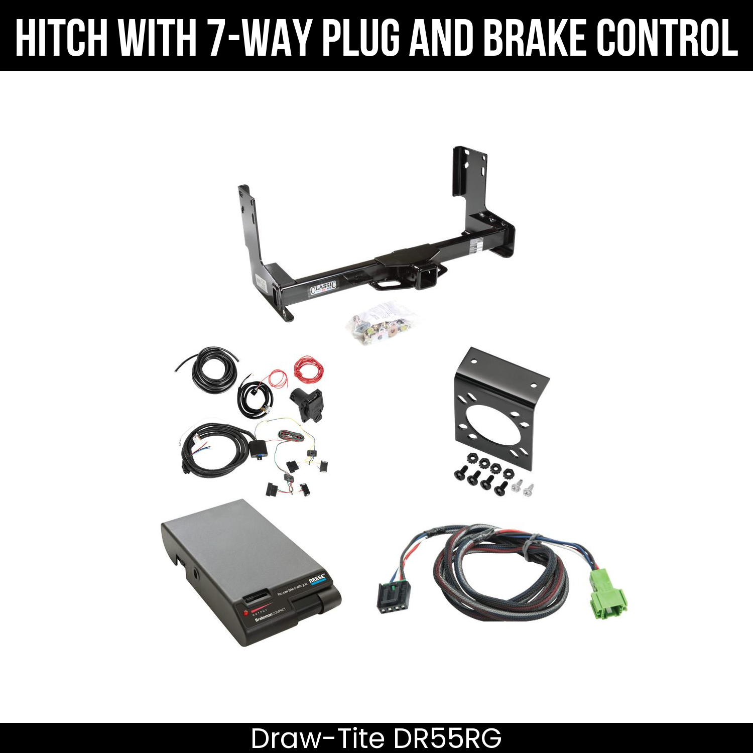 Trailer Hitch , 7-Way , Reese Brakeman Brake Control