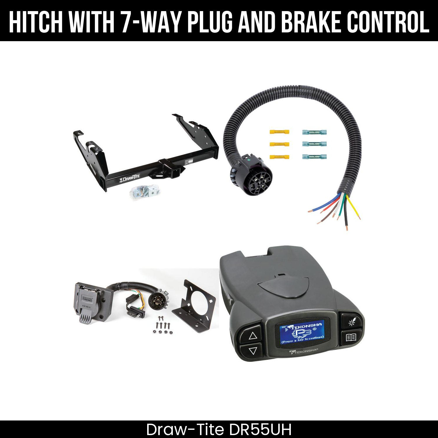 Trailer Hitch , 7-Way , Tekonsha Prodigy P3 Brake Control