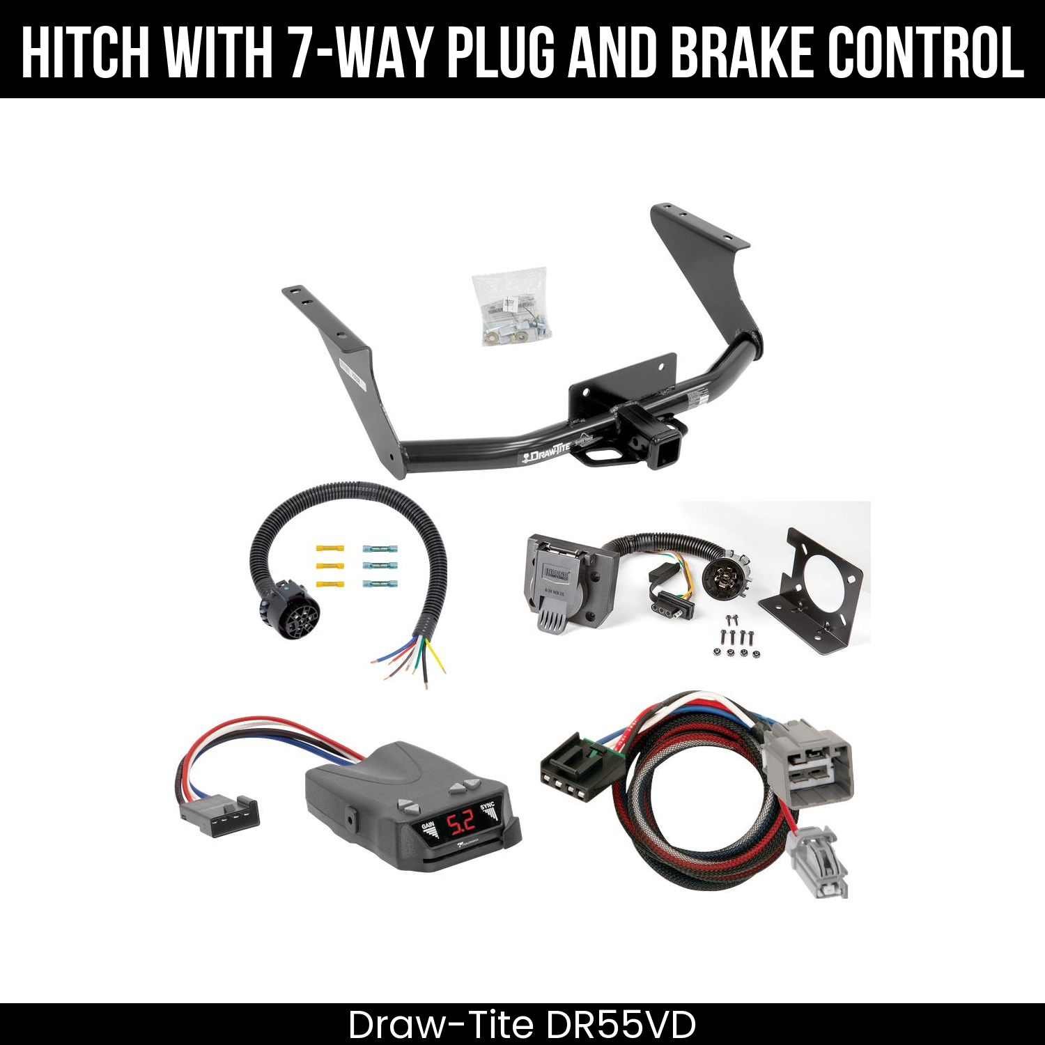 Trailer Hitch , 7-Way , Tekonsha Brakeman IV Brake Control