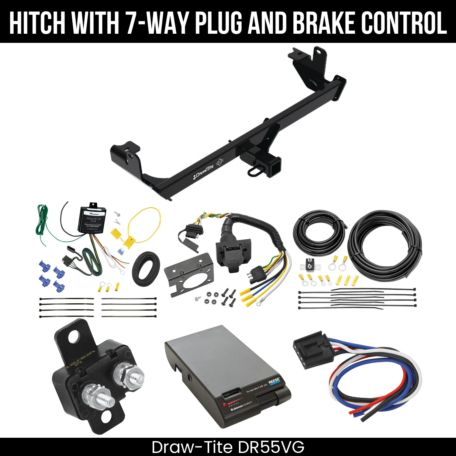 Trailer Hitch , 7-Way , Reese Brakeman Brake Control