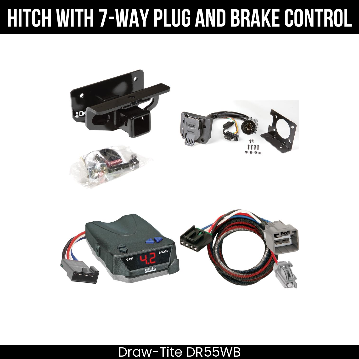 Trailer Hitch , 7-Way , Reese Brake EVN Control