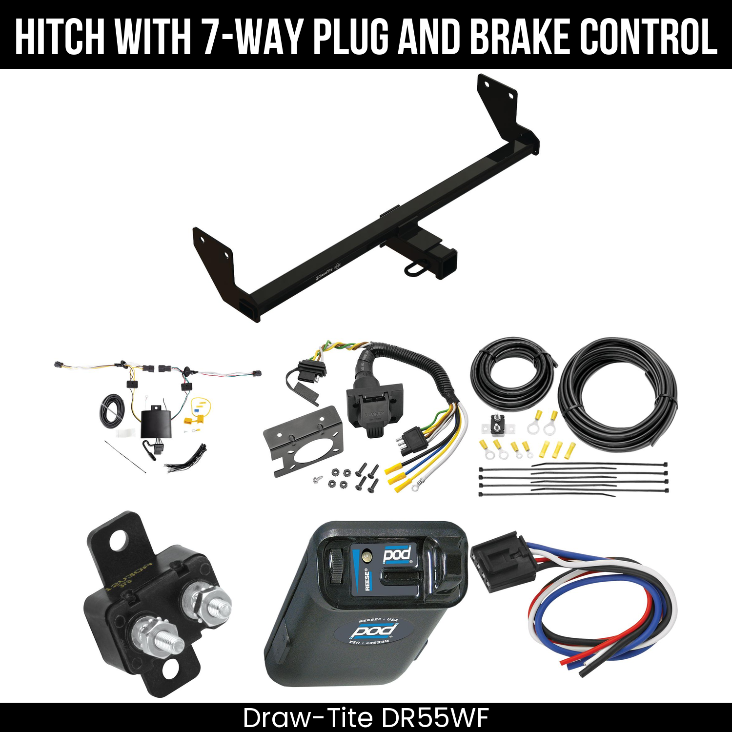 Trailer Hitch , 7-Way , Reese POD Brake Control