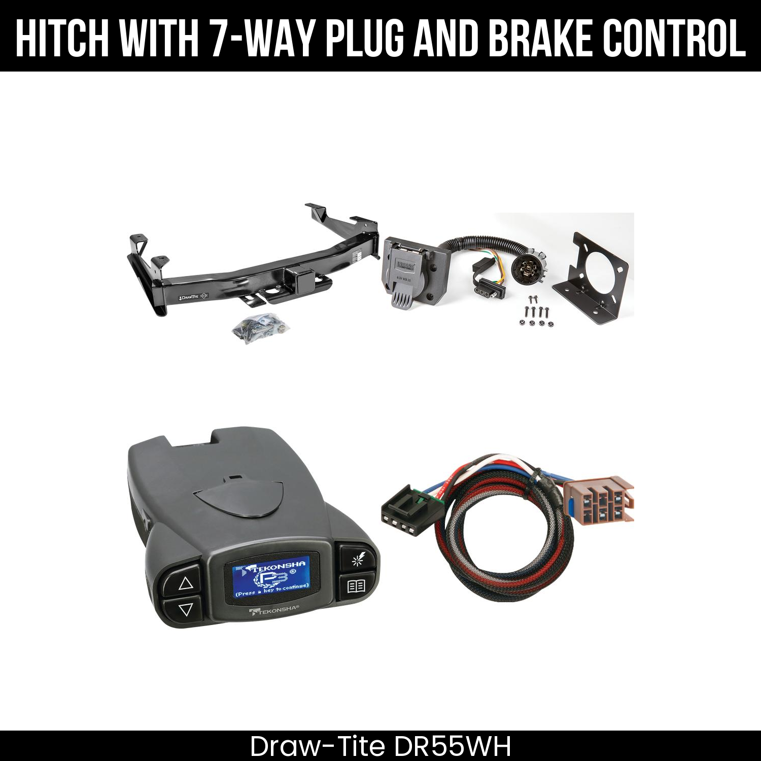 Trailer Hitch , 7-Way , Tekonsha Prodigy P3 Brake Control