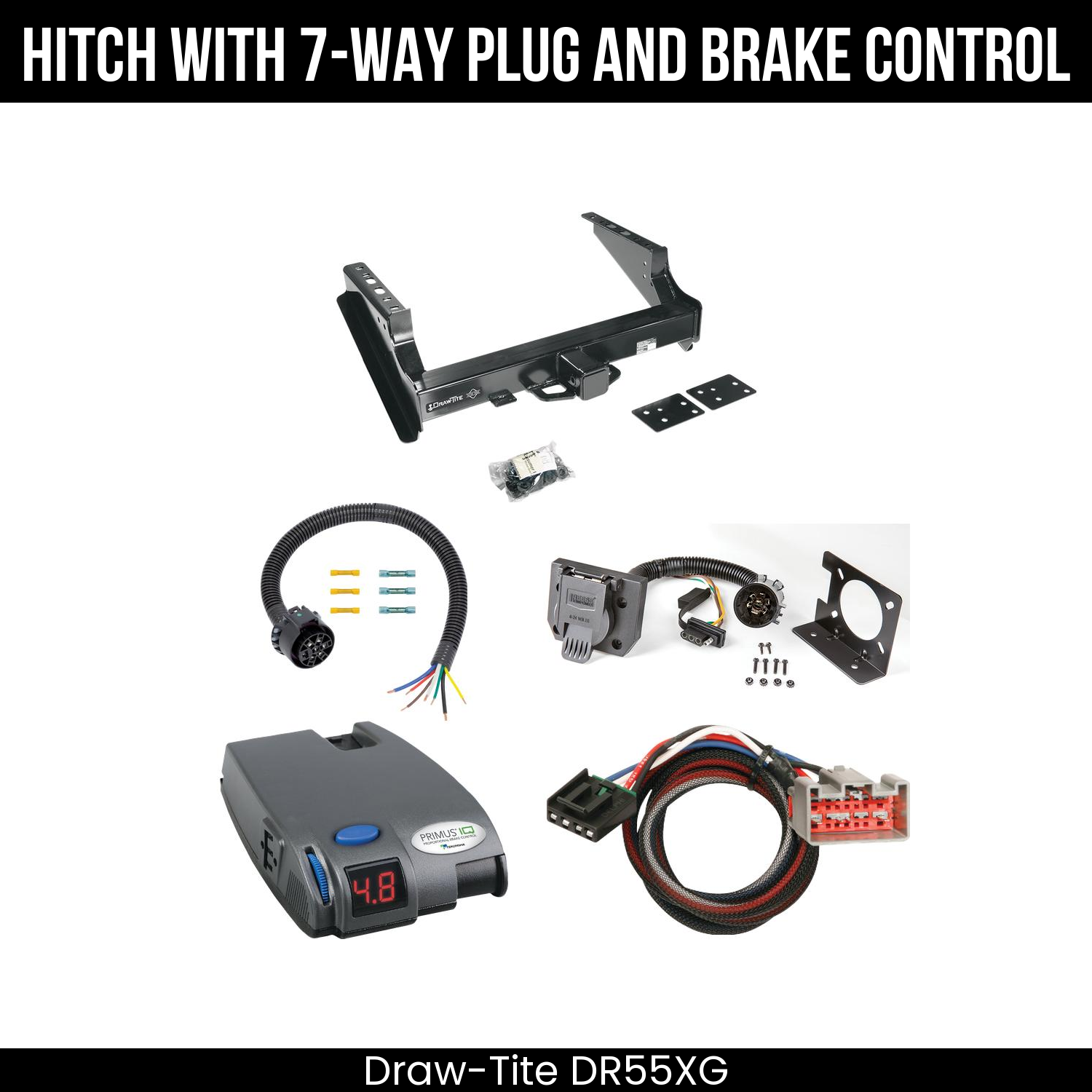 Trailer Hitch , 7-Way , Tekonsha Primus IQ Brake Control
