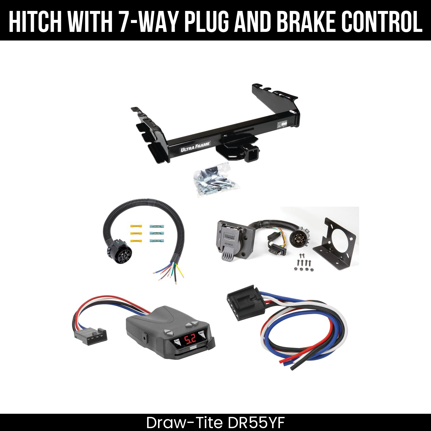 Trailer Hitch , 7-Way , Reese Brakeman IV Brake Control