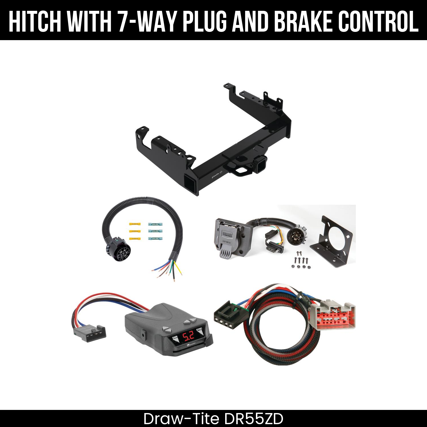 Trailer Hitch , 7-Way , Tekonsha Brakeman IV Brake Control