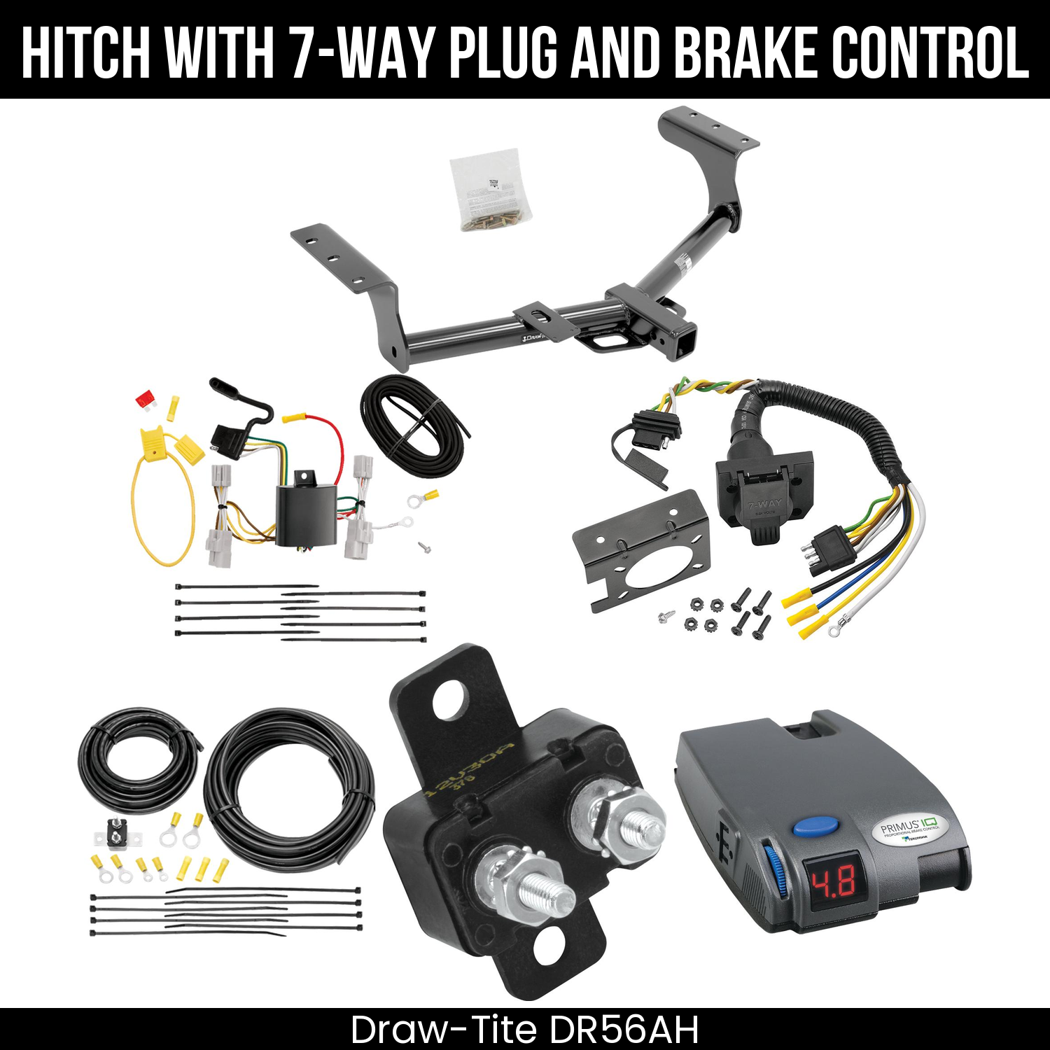 Trailer Hitch , 7-Way , Tekonsha Primus IQ Brake Control