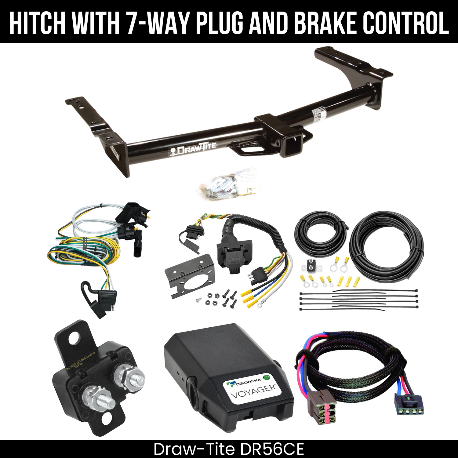 Trailer Hitch , 7-Way , Tekonsha Voyager Brake Control