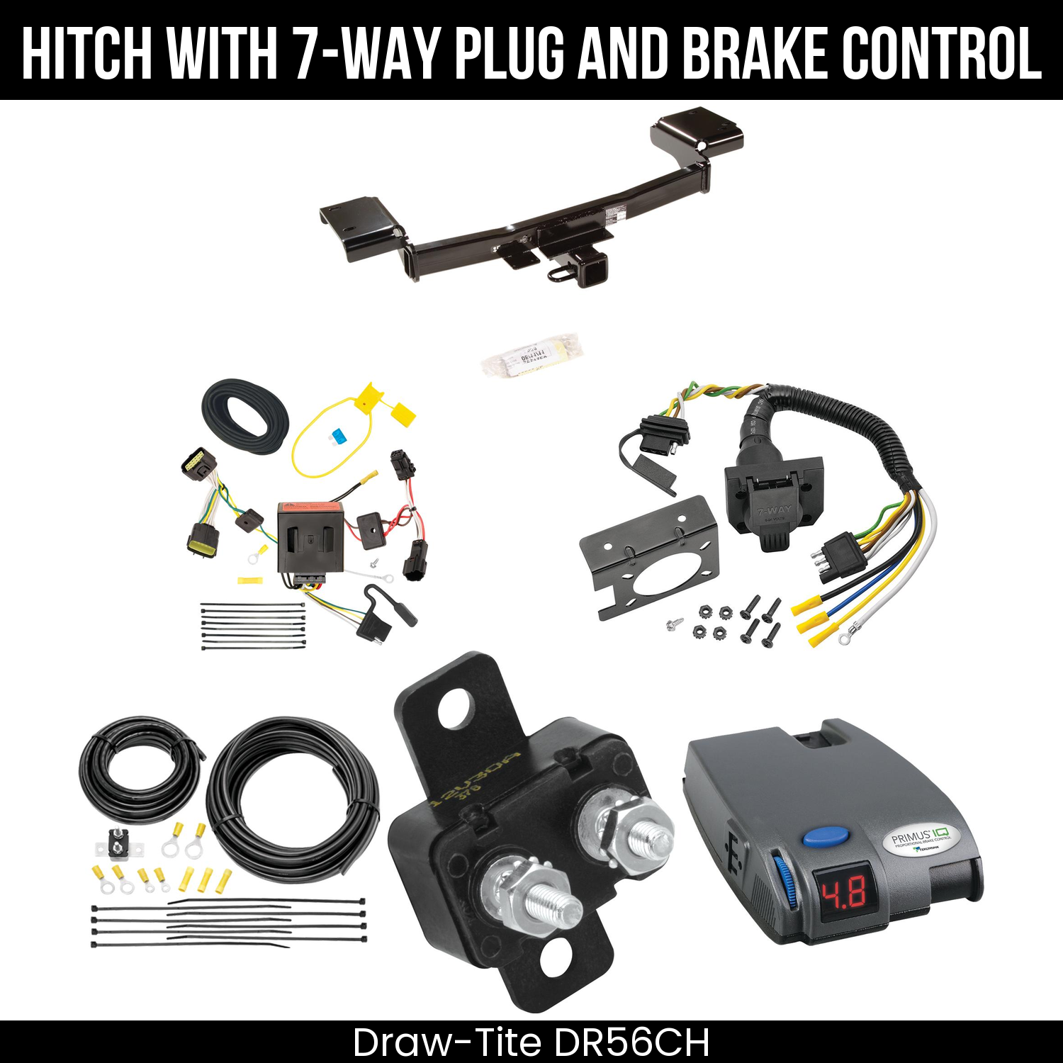 Trailer Hitch , 7-Way , Tekonsha Primus IQ Brake Control