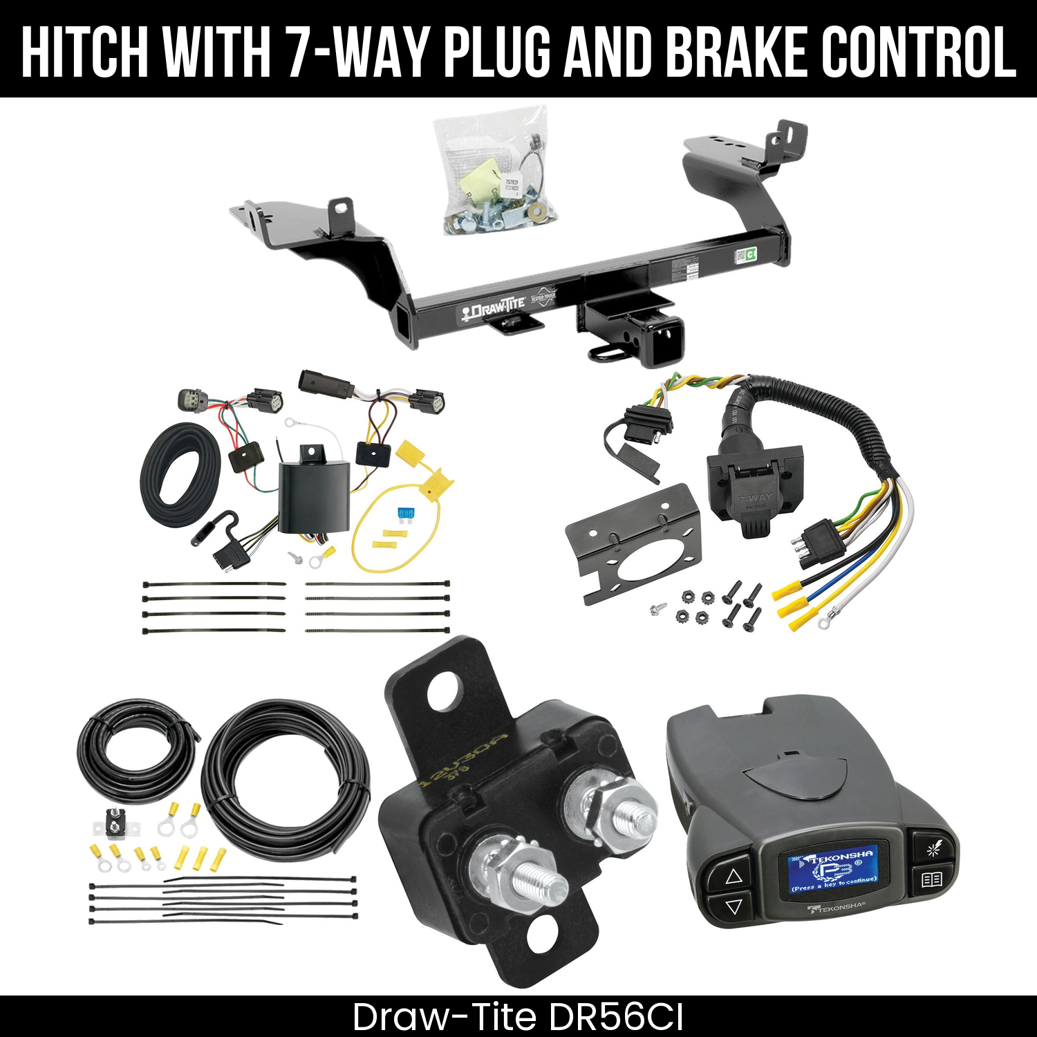 Trailer Hitch , 7-Way , Tekonsha Prodigy P3 Brake Control