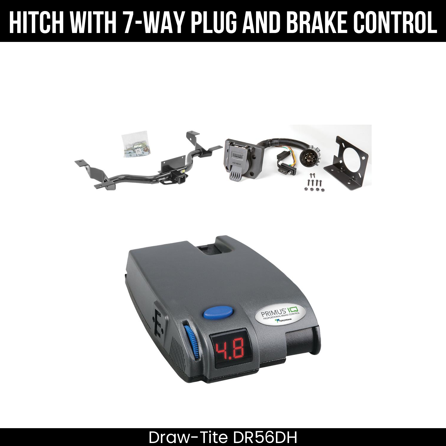 Trailer Hitch , 7-Way , Tekonsha Primus IQ Brake Control