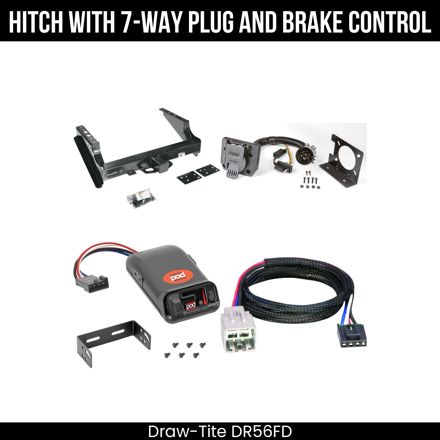 Trailer Hitch , 7-Way , Pro Series POD Brake Control