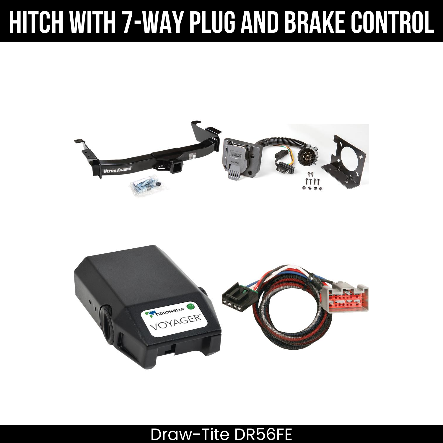 Trailer Hitch , 7-Way , Tekonsha Voyager Brake Control