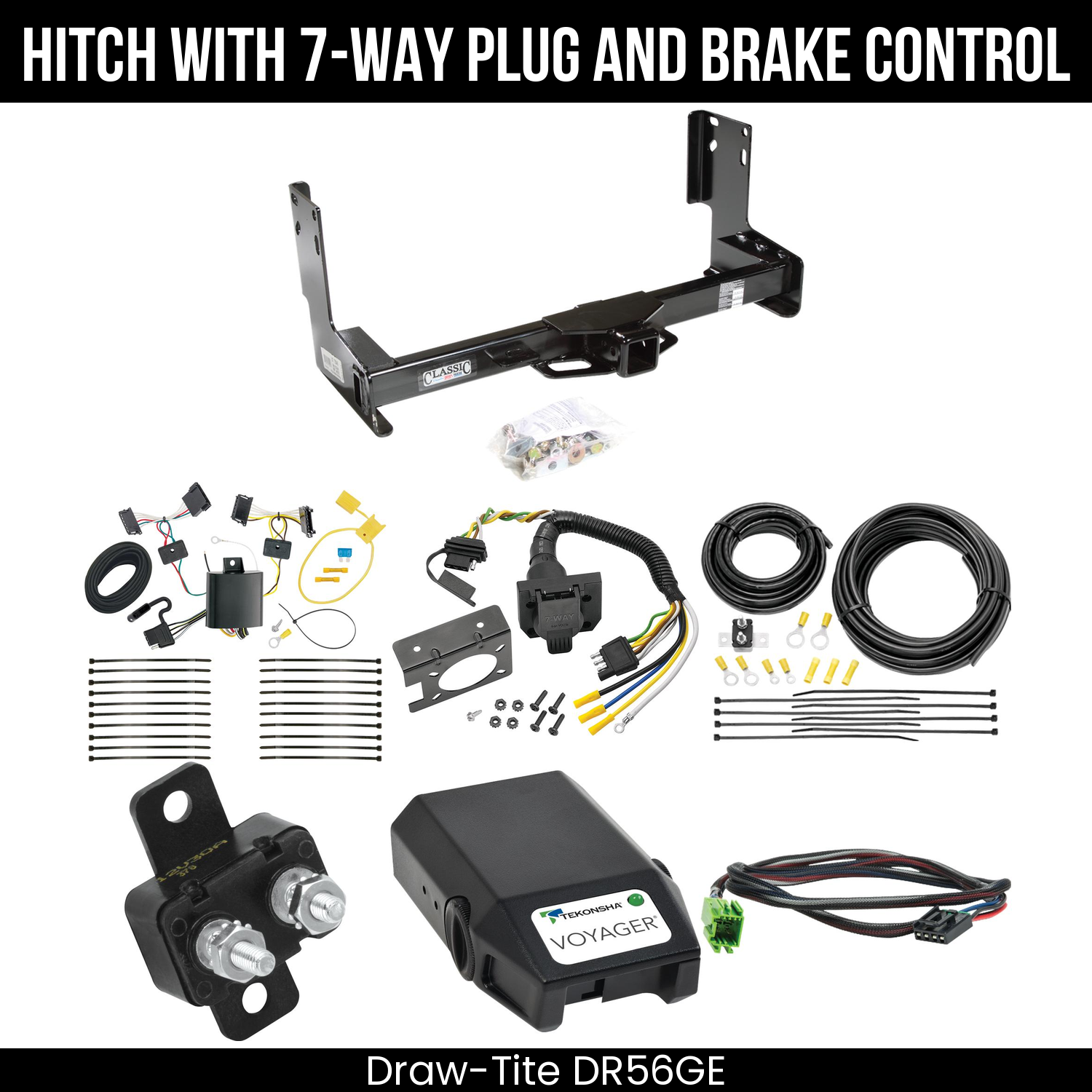 Trailer Hitch , 7-Way , Tekonsha Voyager Brake Control