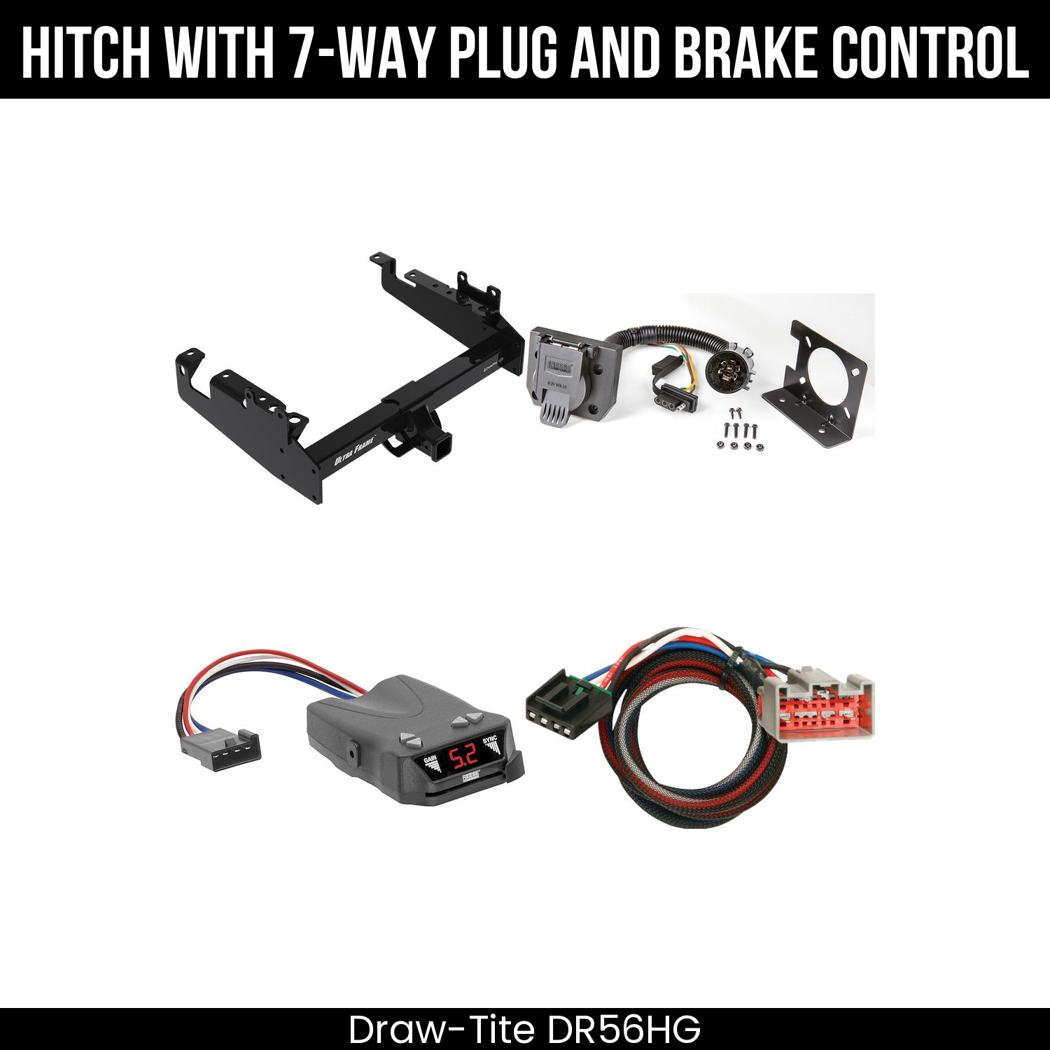 Trailer Hitch , 7-Way , Reese Brakeman IV Brake Control