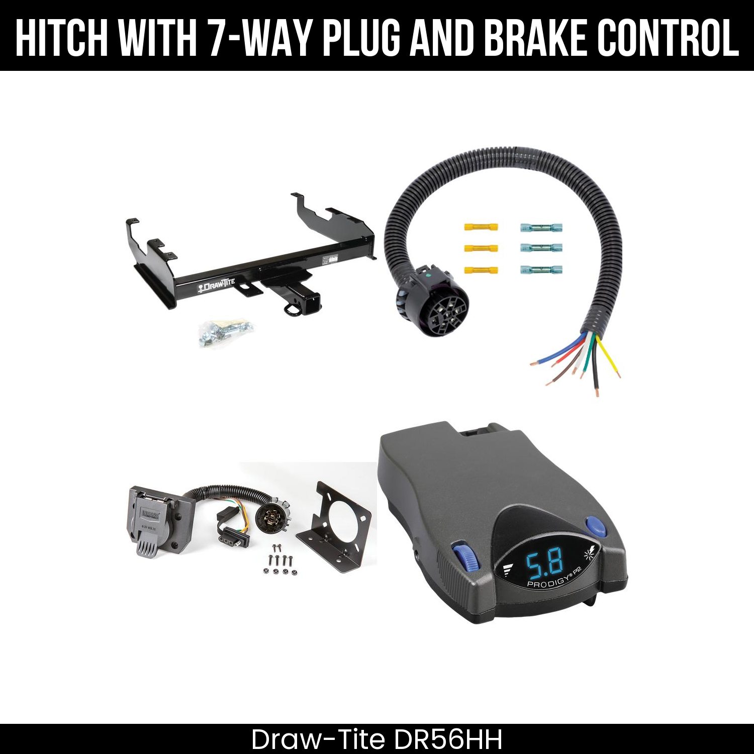Trailer Hitch , 7-Way , Tekonsha Prodigy P2 Brake Control