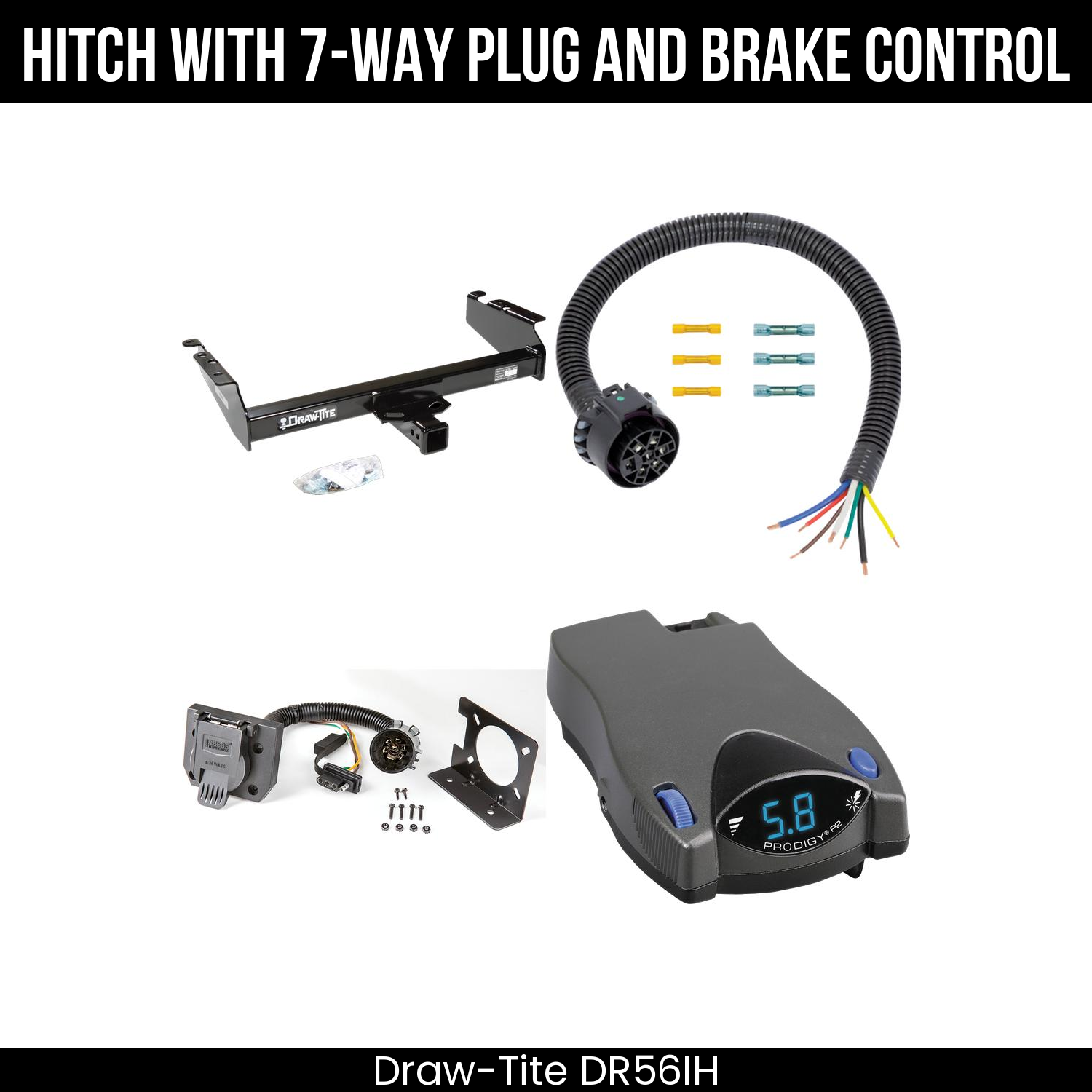 Trailer Hitch , 7-Way , Tekonsha Prodigy P2 Brake Control