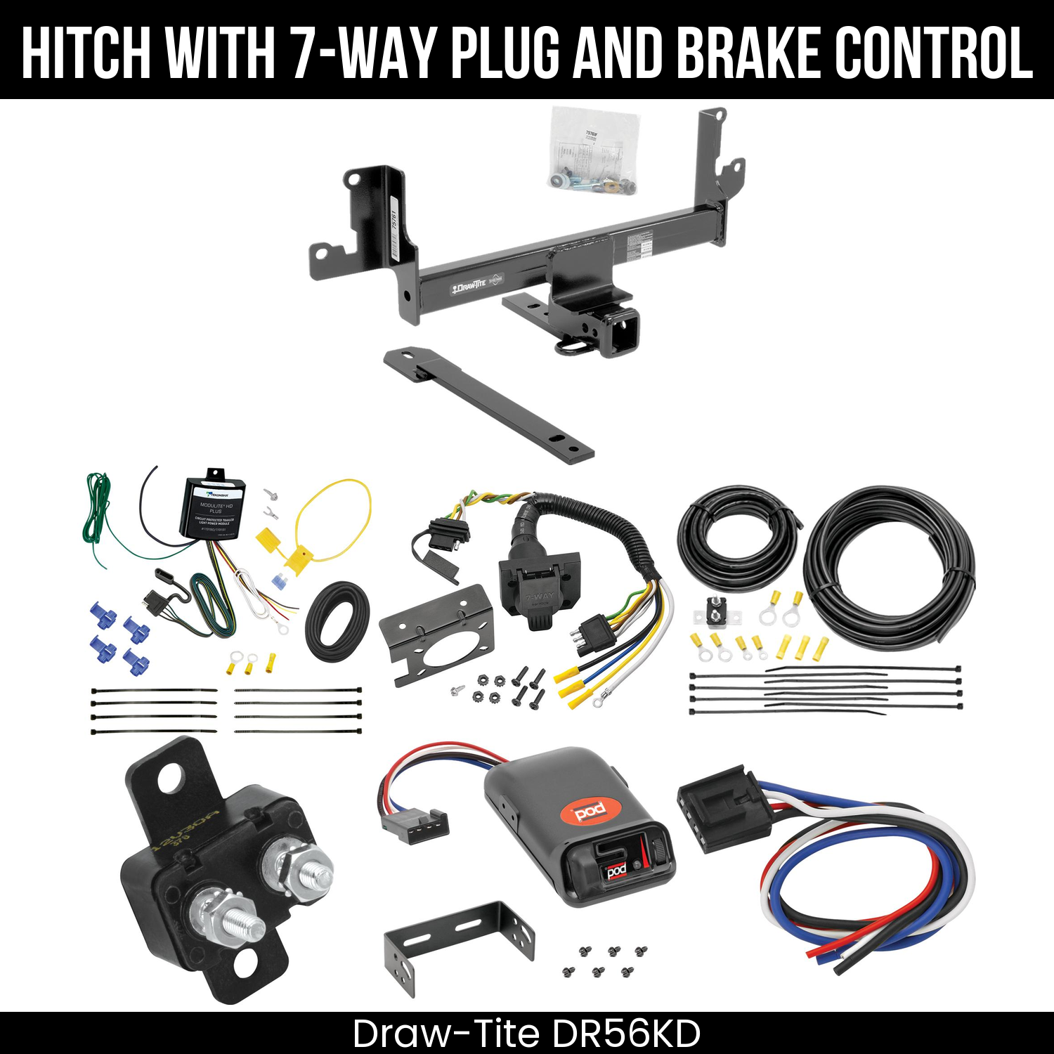 Trailer Hitch , 7-Way , Pro Series POD Brake Control