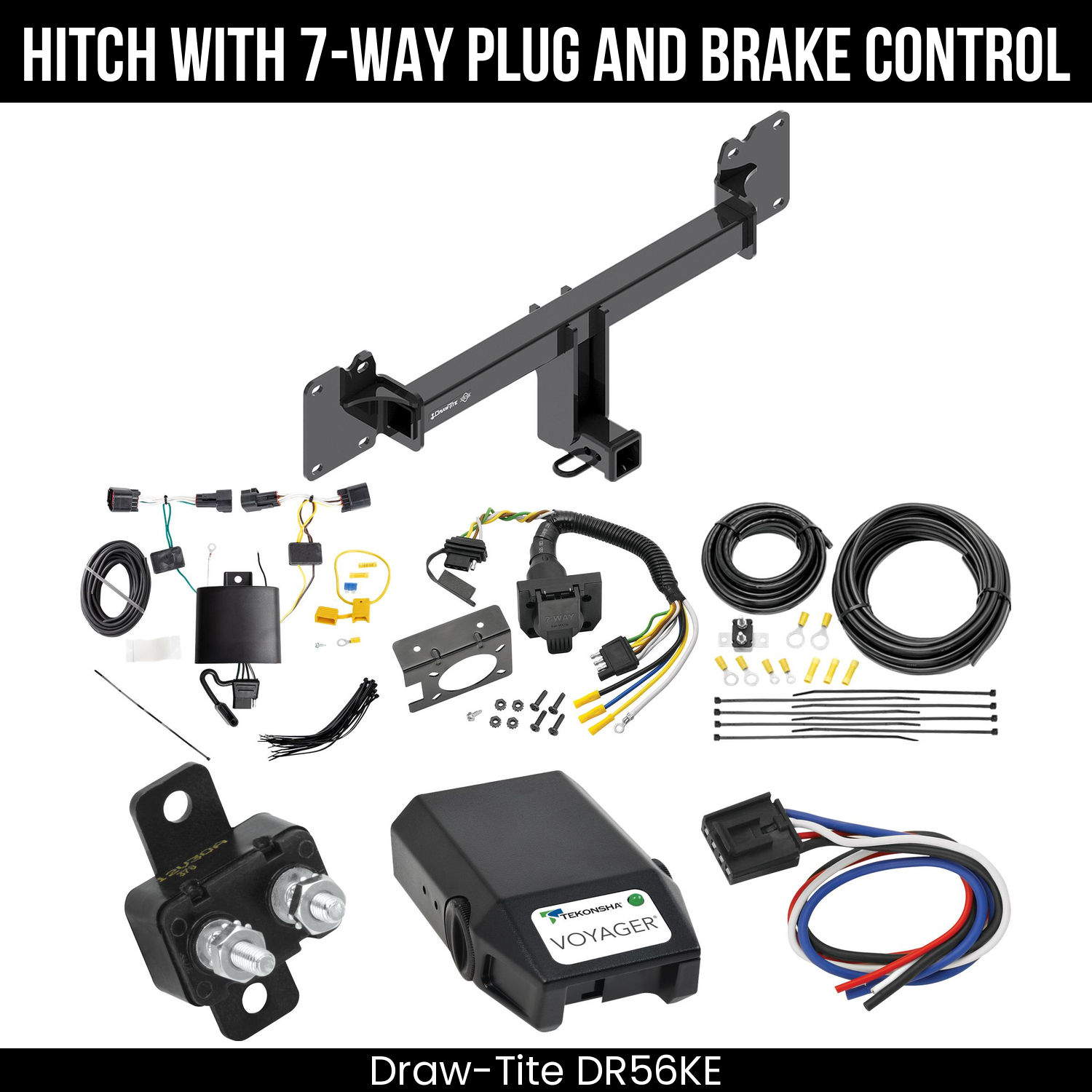 Trailer Hitch , 7-Way , Tekonsha Voyager Brake Control
