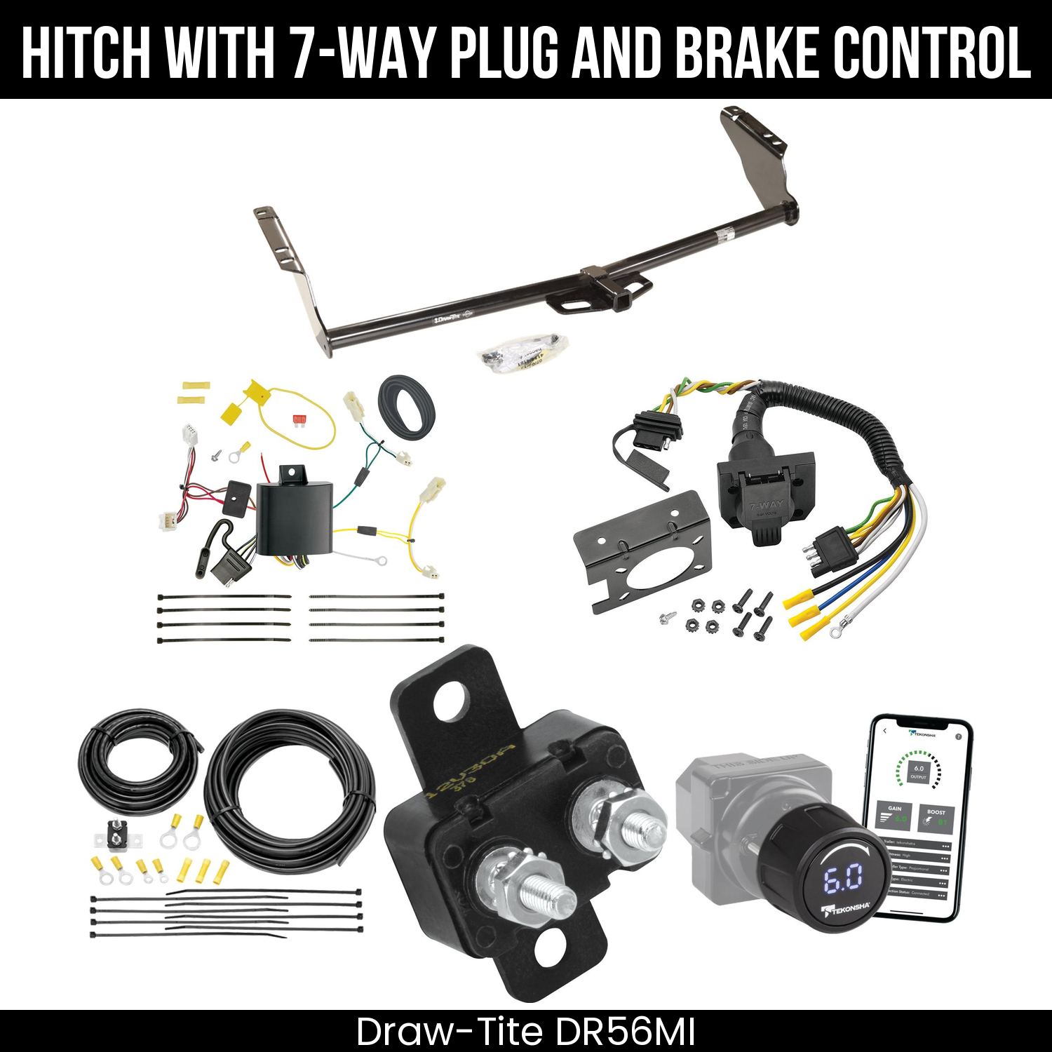 Draw Tite DR56MI Hitch With 7 Way Plug And Brake Control Bundle Featureimg