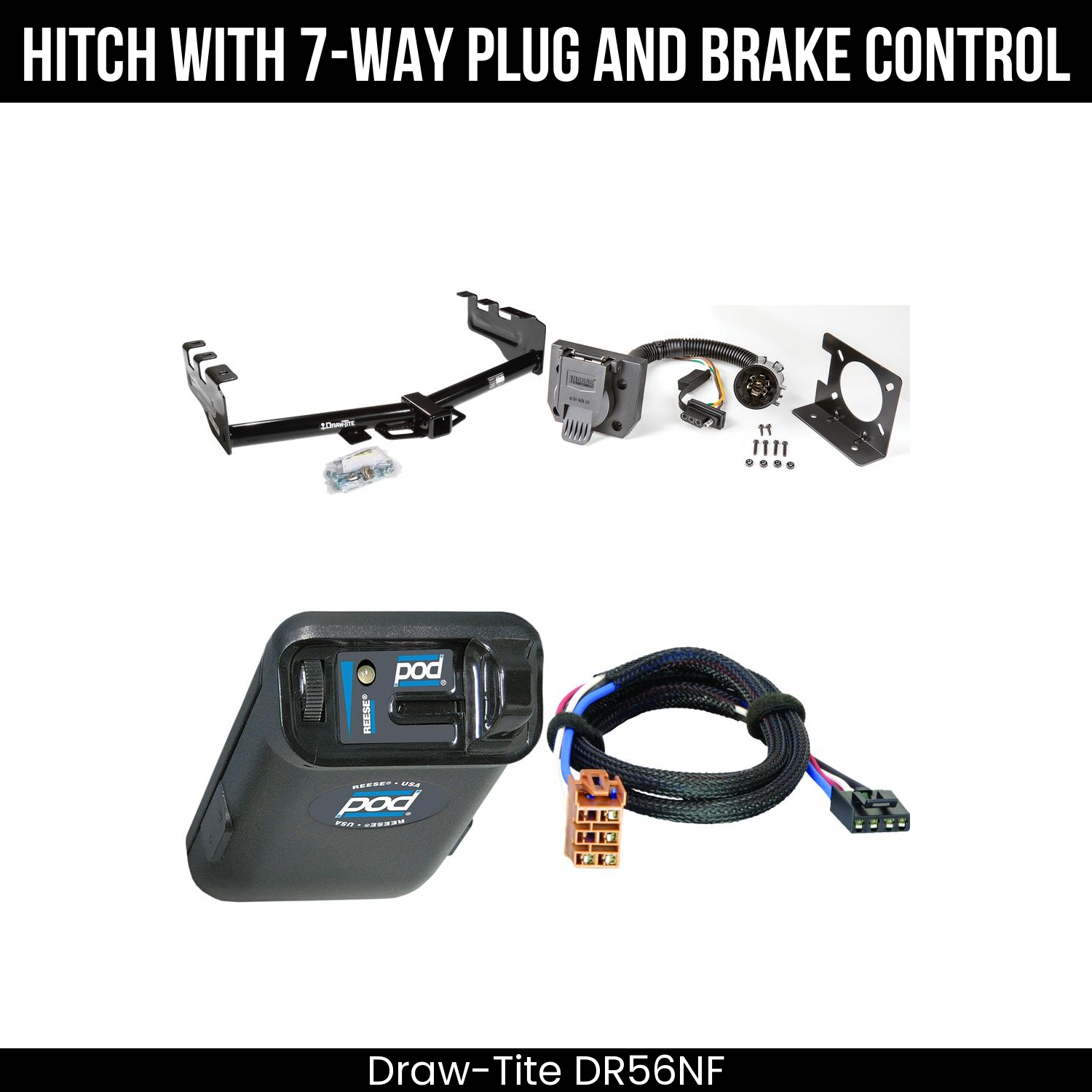 Trailer Hitch , 7-Way , Reese POD Brake Control