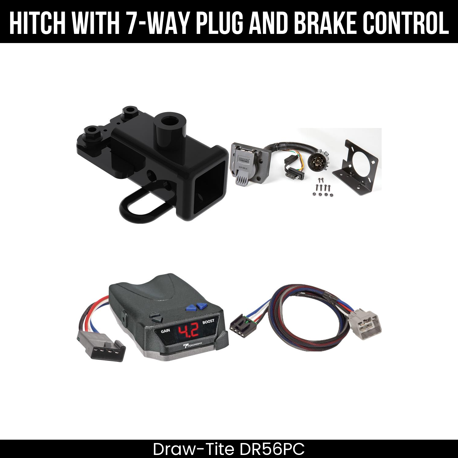 Trailer Hitch , 7-Way , Tekonsha Brake EVN Control