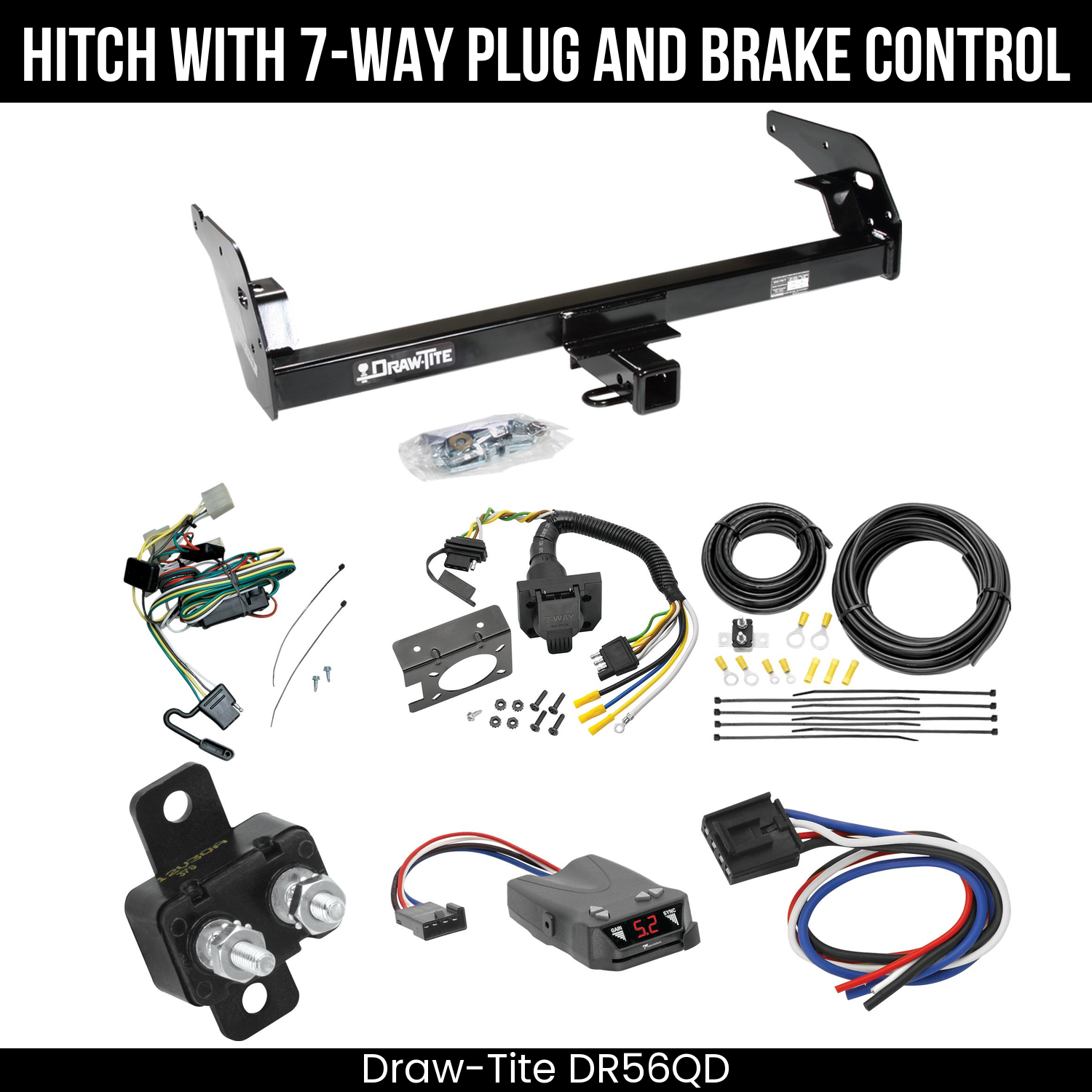 Trailer Hitch , 7-Way , Tekonsha Brakeman IV Brake Control