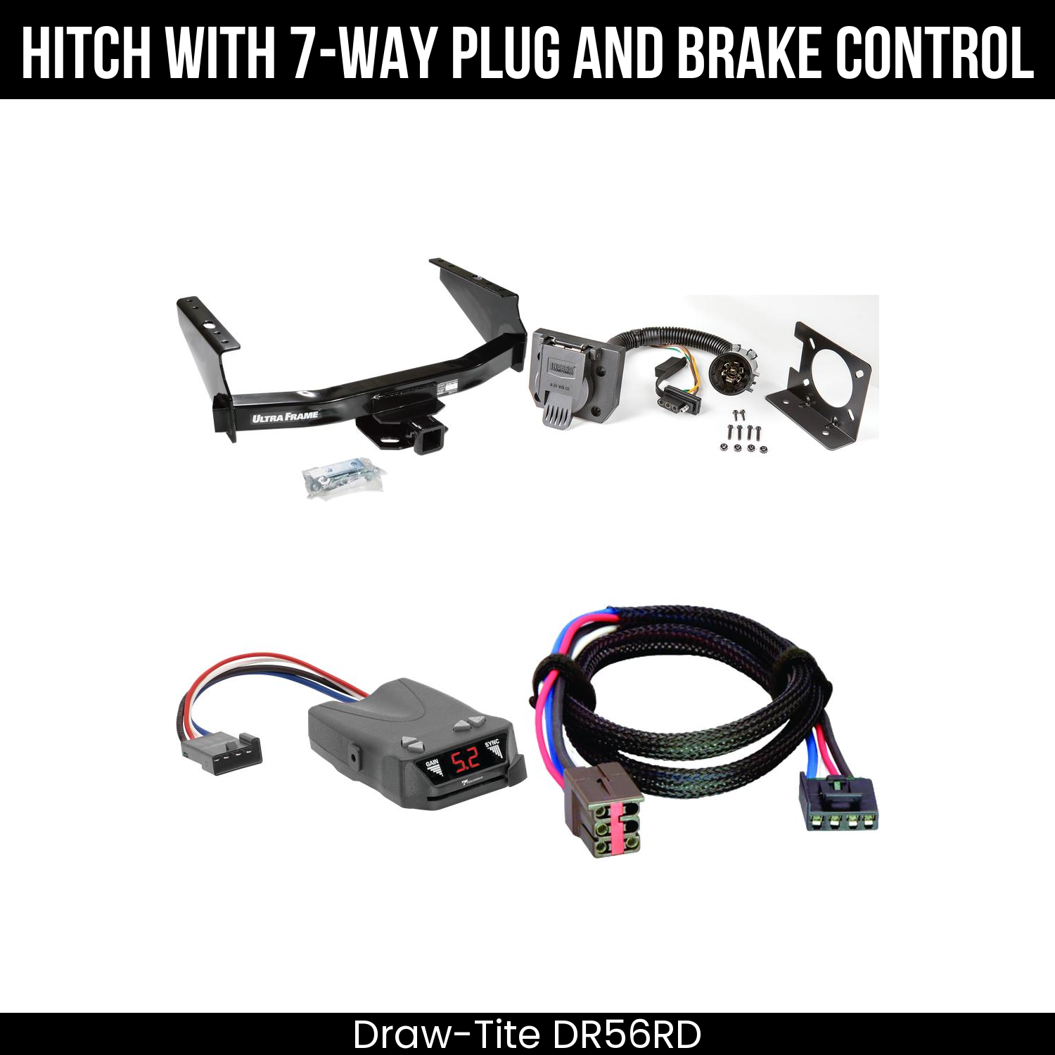 Trailer Hitch , 7-Way , Tekonsha Brakeman IV Brake Control