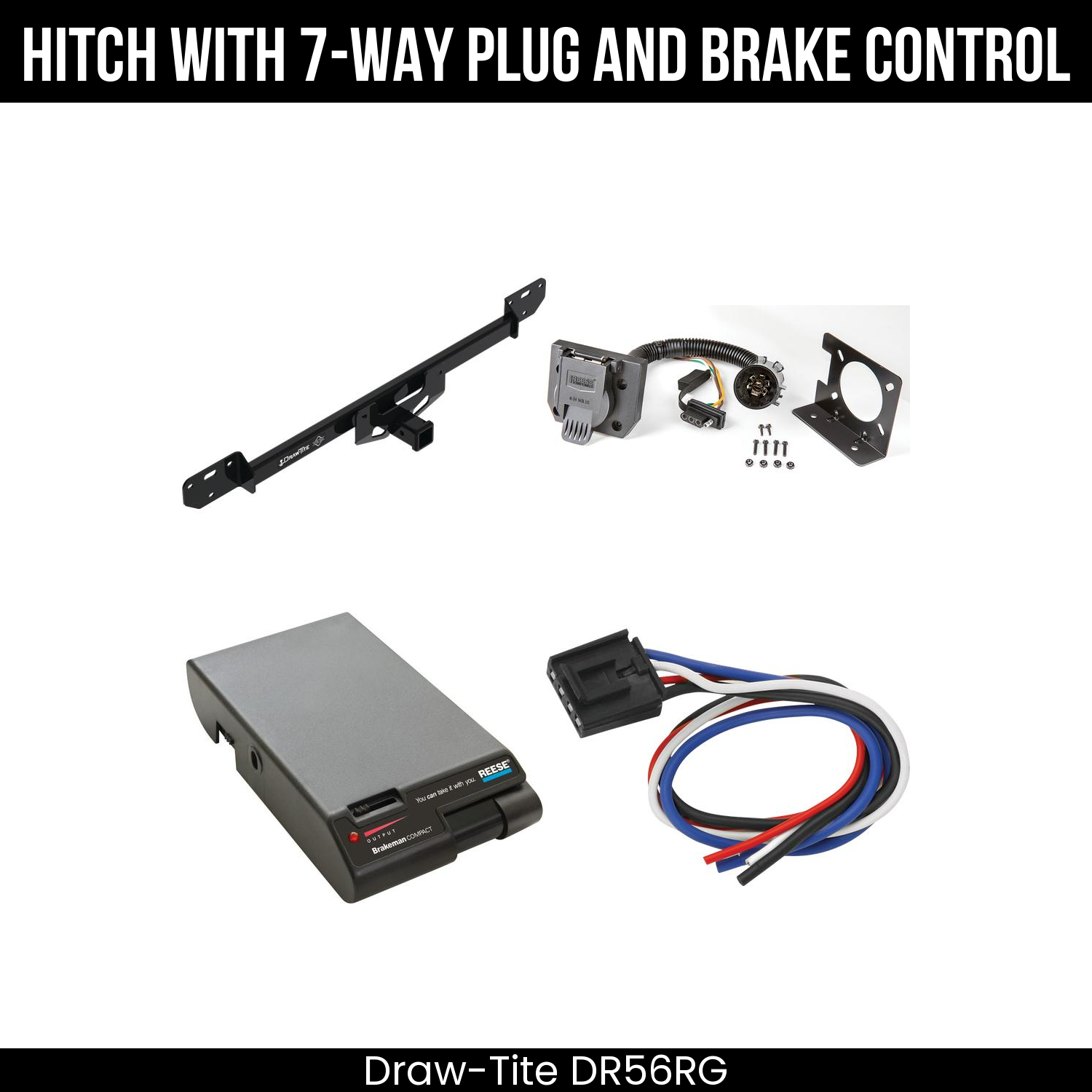 Trailer Hitch , 7-Way , Reese Brakeman Brake Control