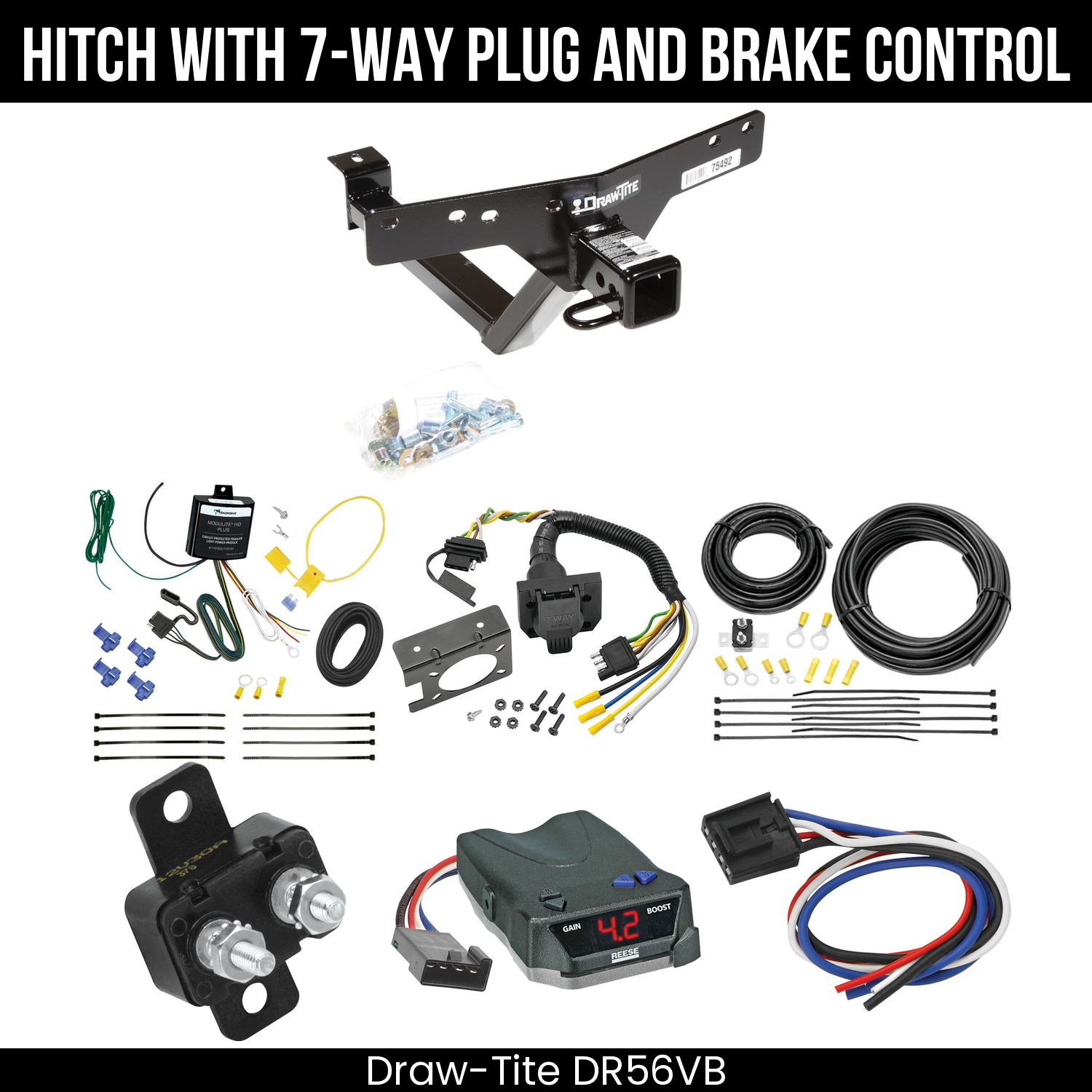 Trailer Hitch , 7-Way , Reese Brake EVN Control