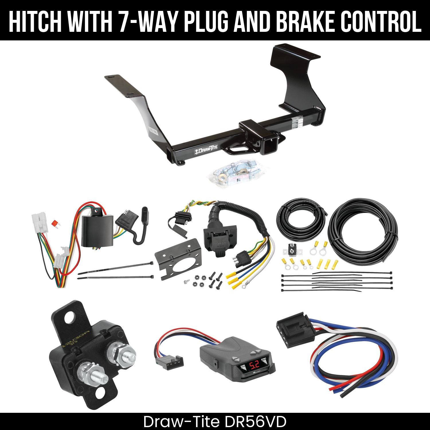 Trailer Hitch , 7-Way , Tekonsha Brakeman IV Brake Control