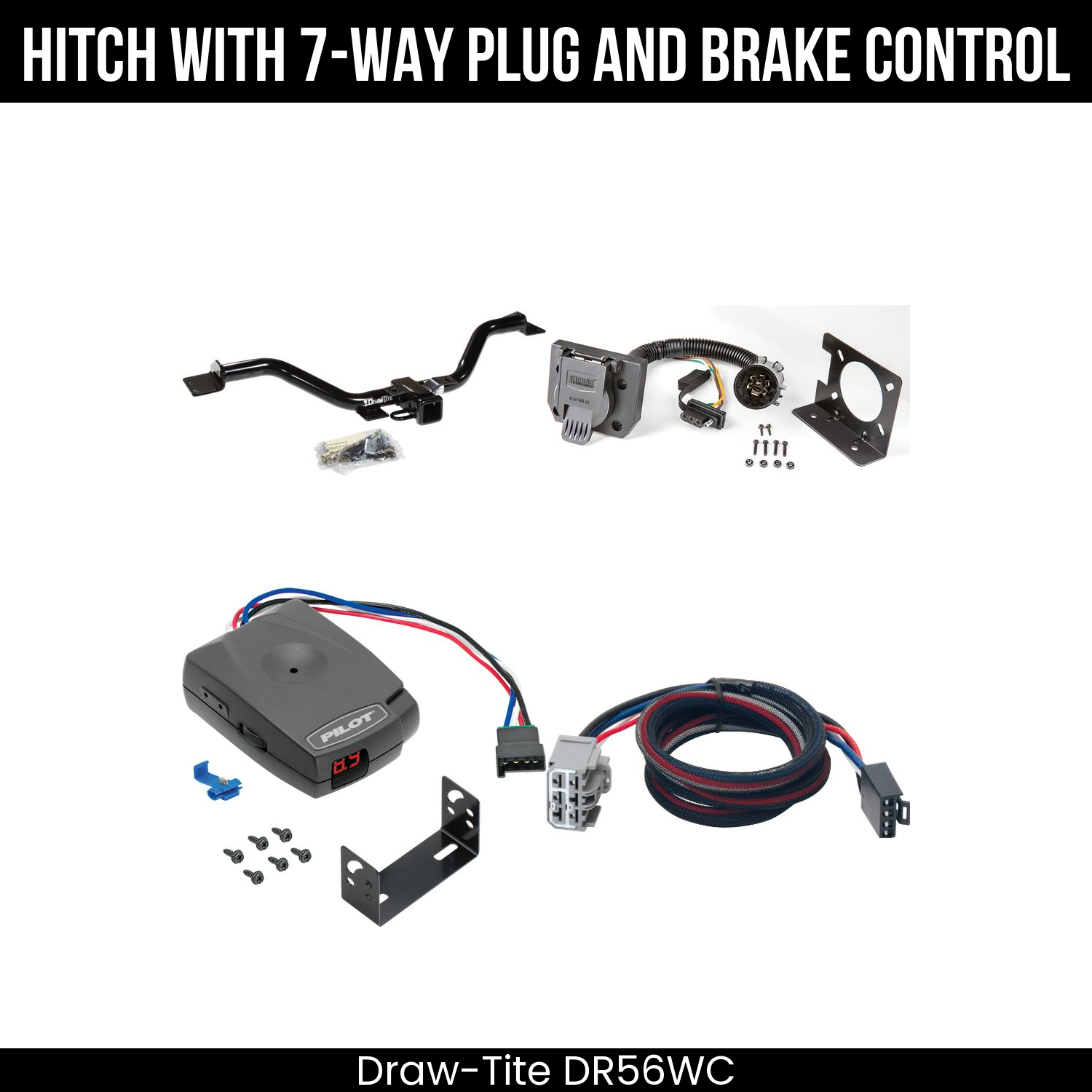 Trailer Hitch , 7-Way , Pro Series Pilot Brake Control