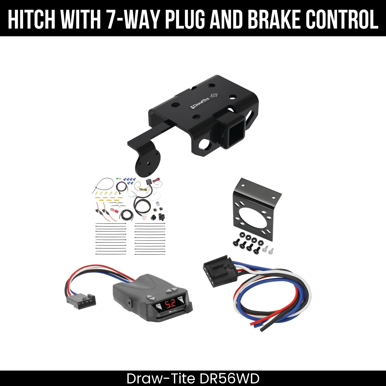 Trailer Hitch , 7-Way , Tekonsha Brakeman IV Brake Control