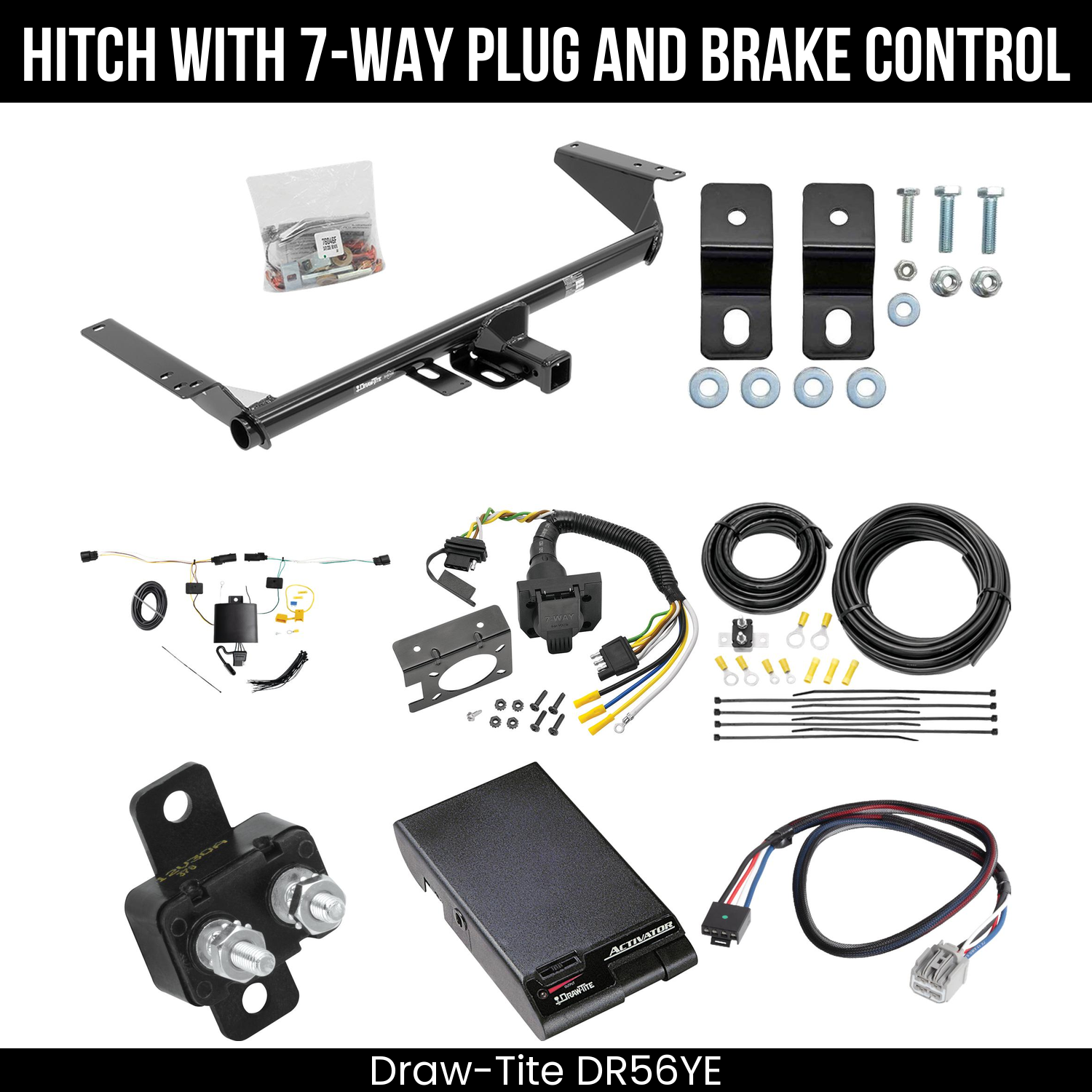 Trailer Hitch , 7-Way , Draw-Tite Activator Brake Control