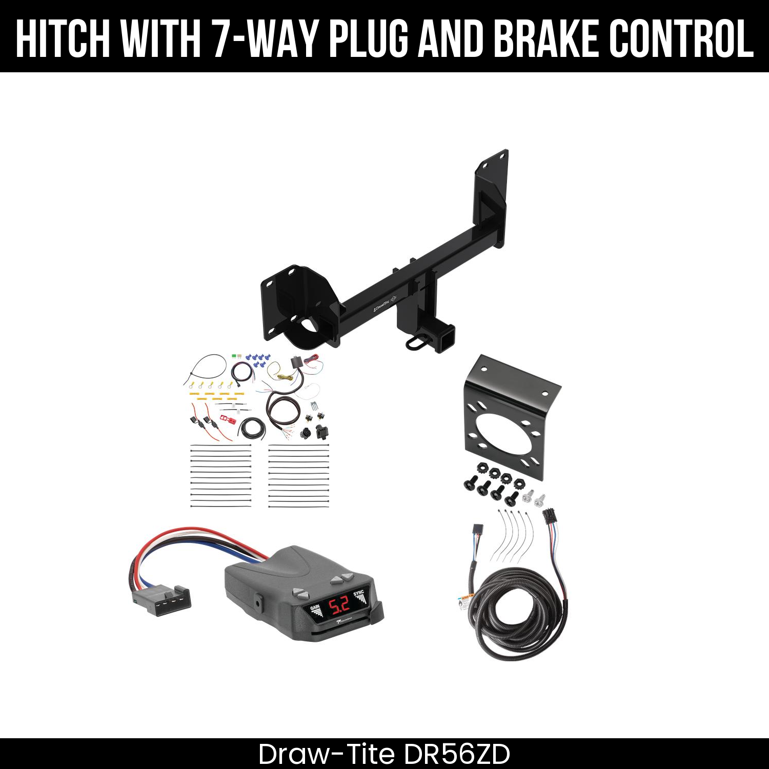 Trailer Hitch , 7-Way , Tekonsha Brakeman IV Brake Control