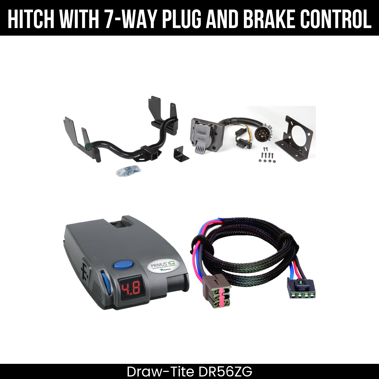 Trailer Hitch , 7-Way , Tekonsha Primus IQ Brake Control