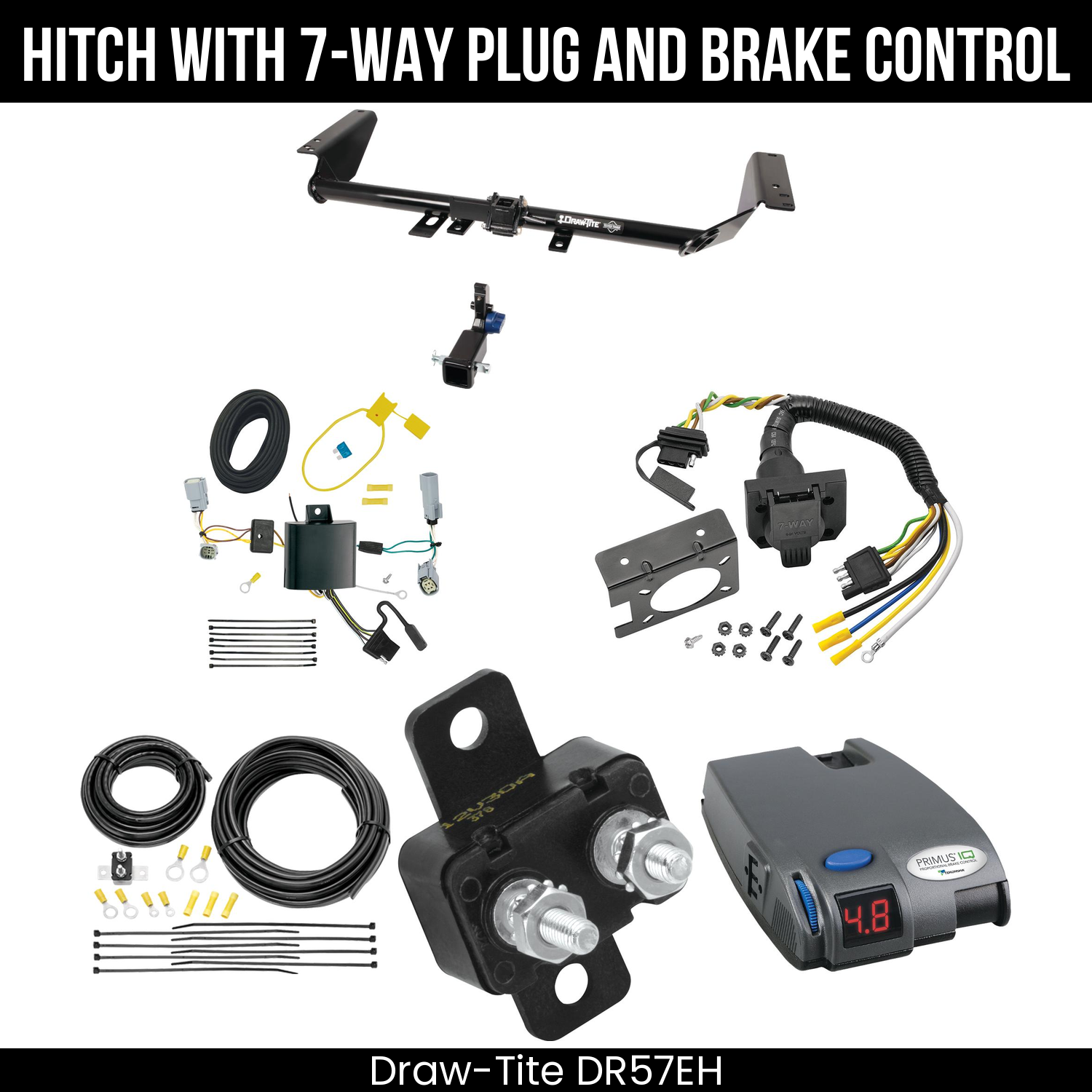 Trailer Hitch , 7-Way , Tekonsha Primus IQ Brake Control