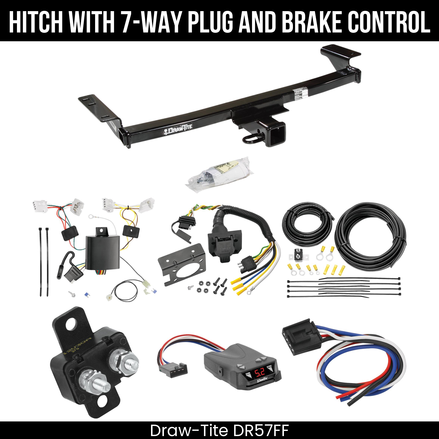 Trailer Hitch , 7-Way , Draw-Tite Activator IV Brake Control