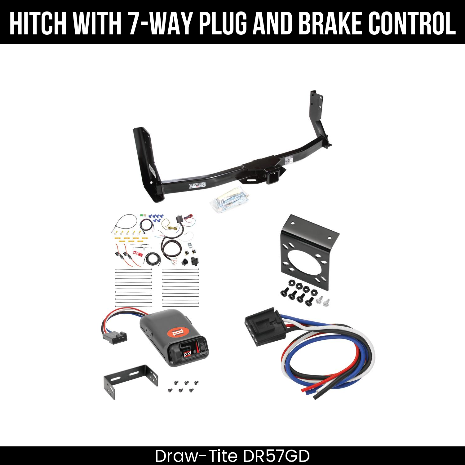 Trailer Hitch , 7-Way , Pro Series POD Brake Control