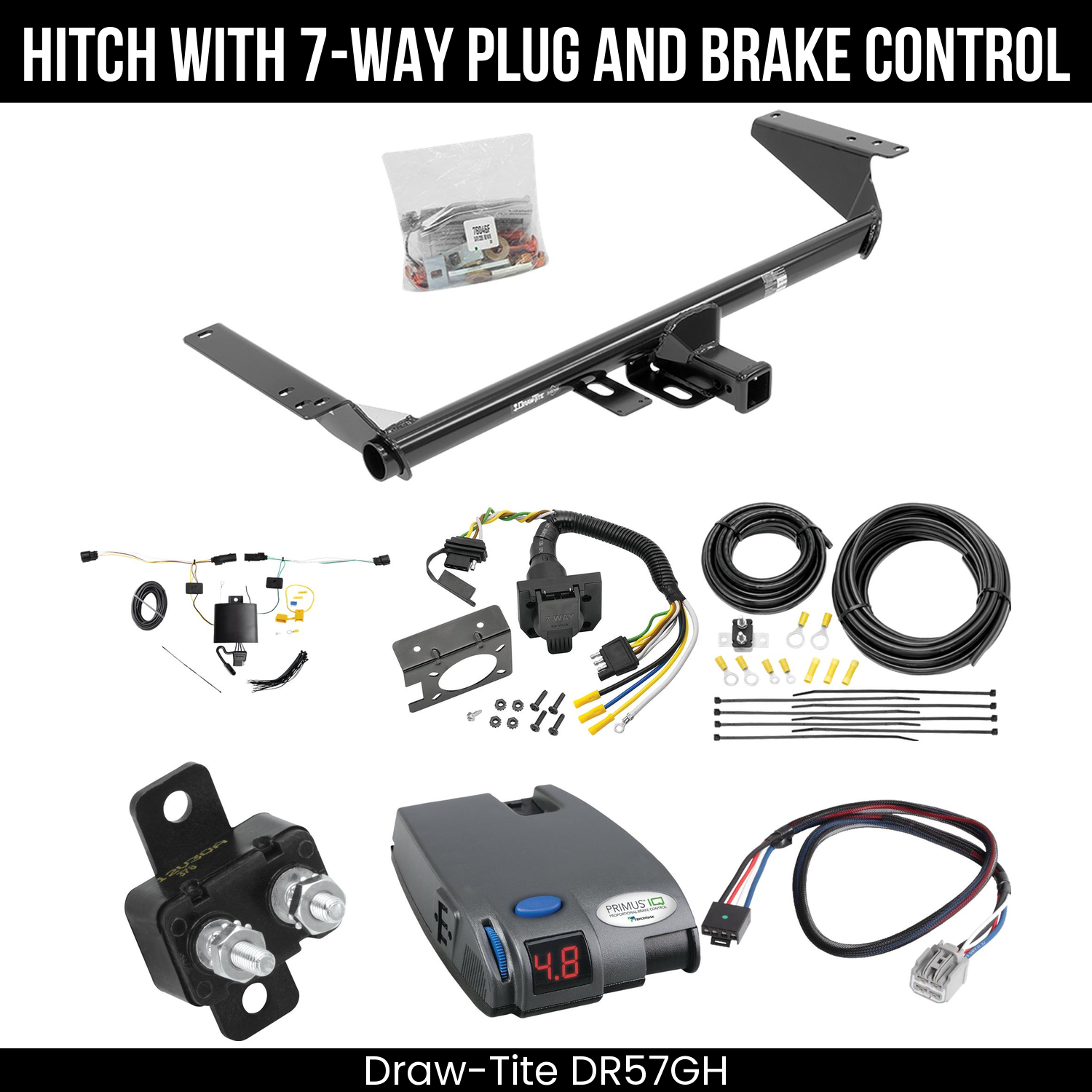 Trailer Hitch , 7-Way , Tekonsha Primus IQ Brake Control