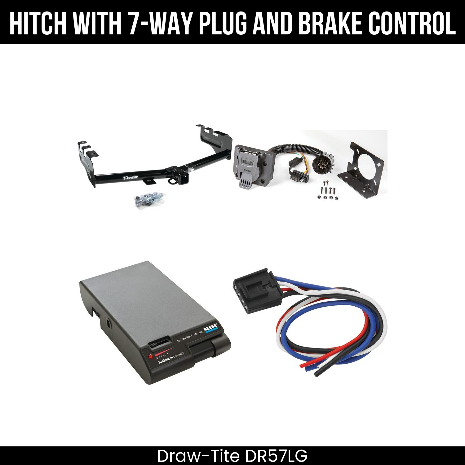 Trailer Hitch , 7-Way , Reese Brakeman Brake Control