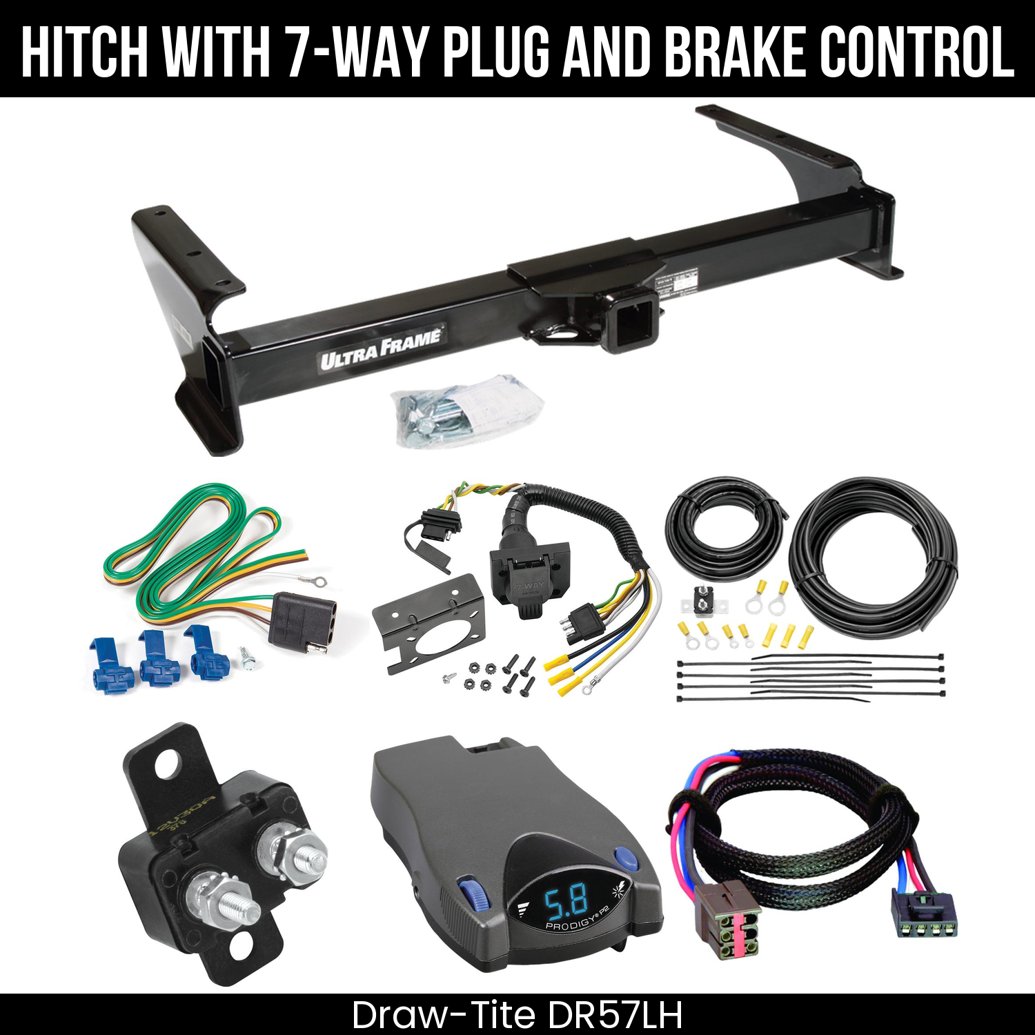 Trailer Hitch , 7-Way , Tekonsha Prodigy P2 Brake Control
