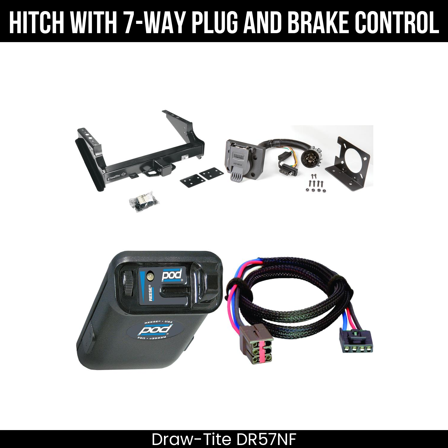 Trailer Hitch , 7-Way , Reese POD Brake Control