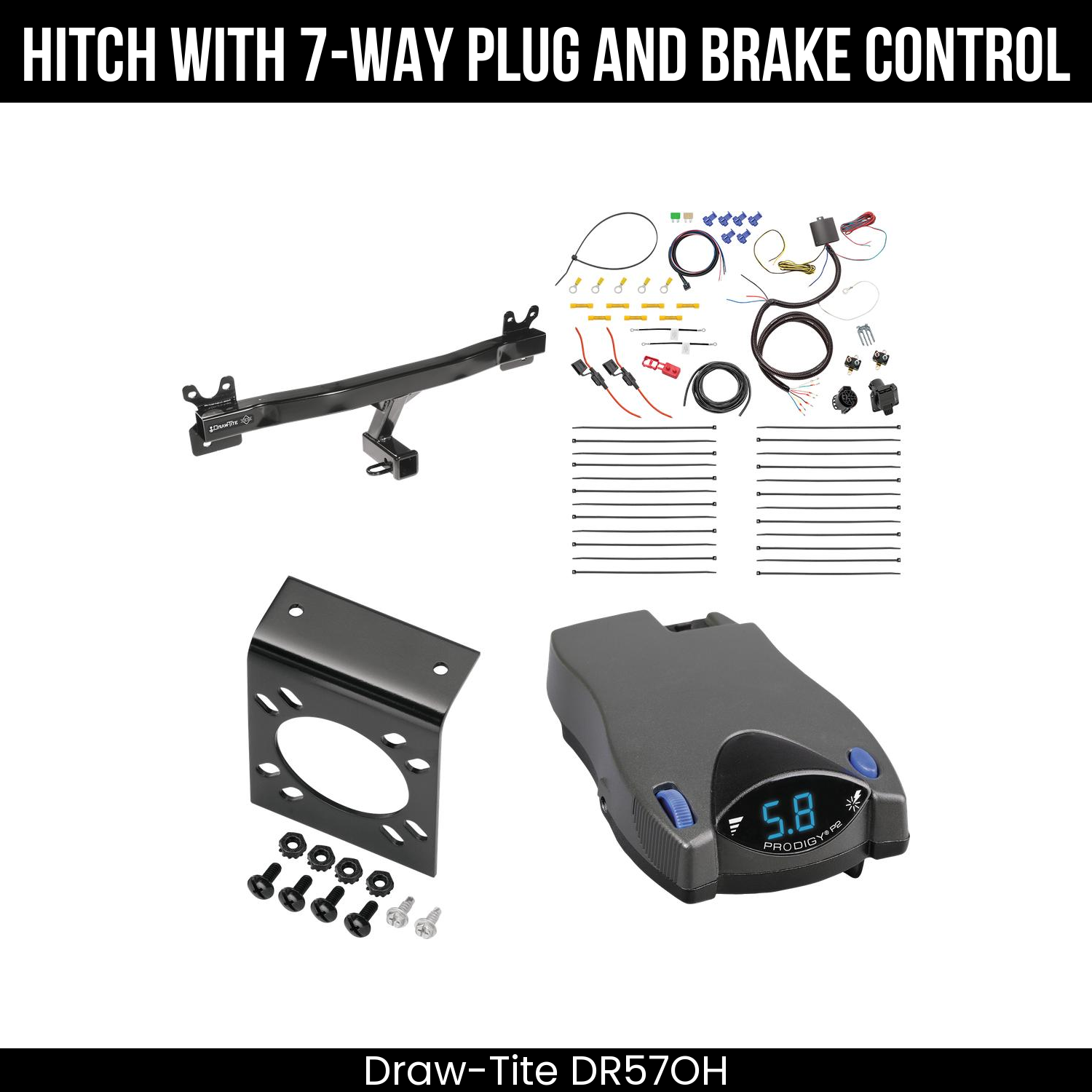 Trailer Hitch , 7-Way , Tekonsha Prodigy P2 Brake Control
