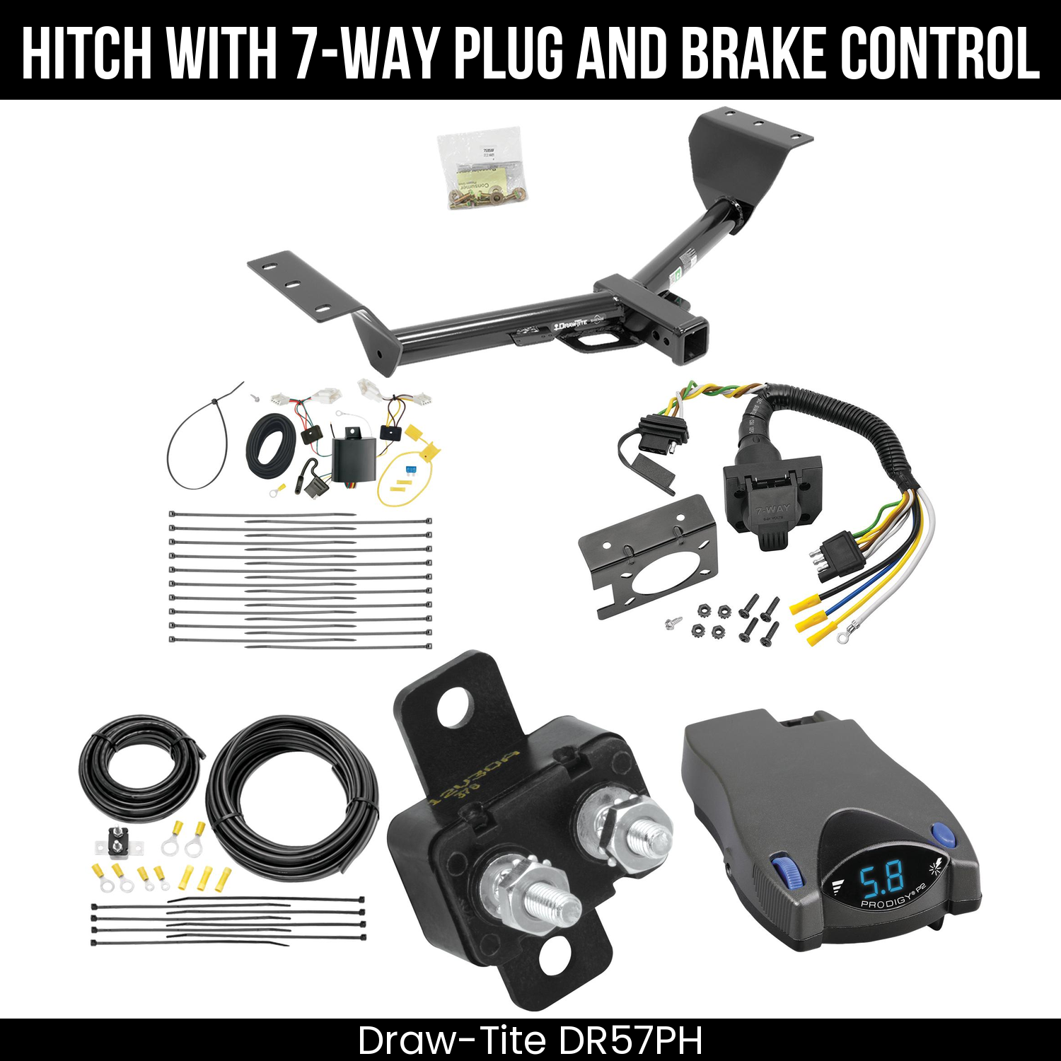 Trailer Hitch , 7-Way , Tekonsha Prodigy P2 Brake Control