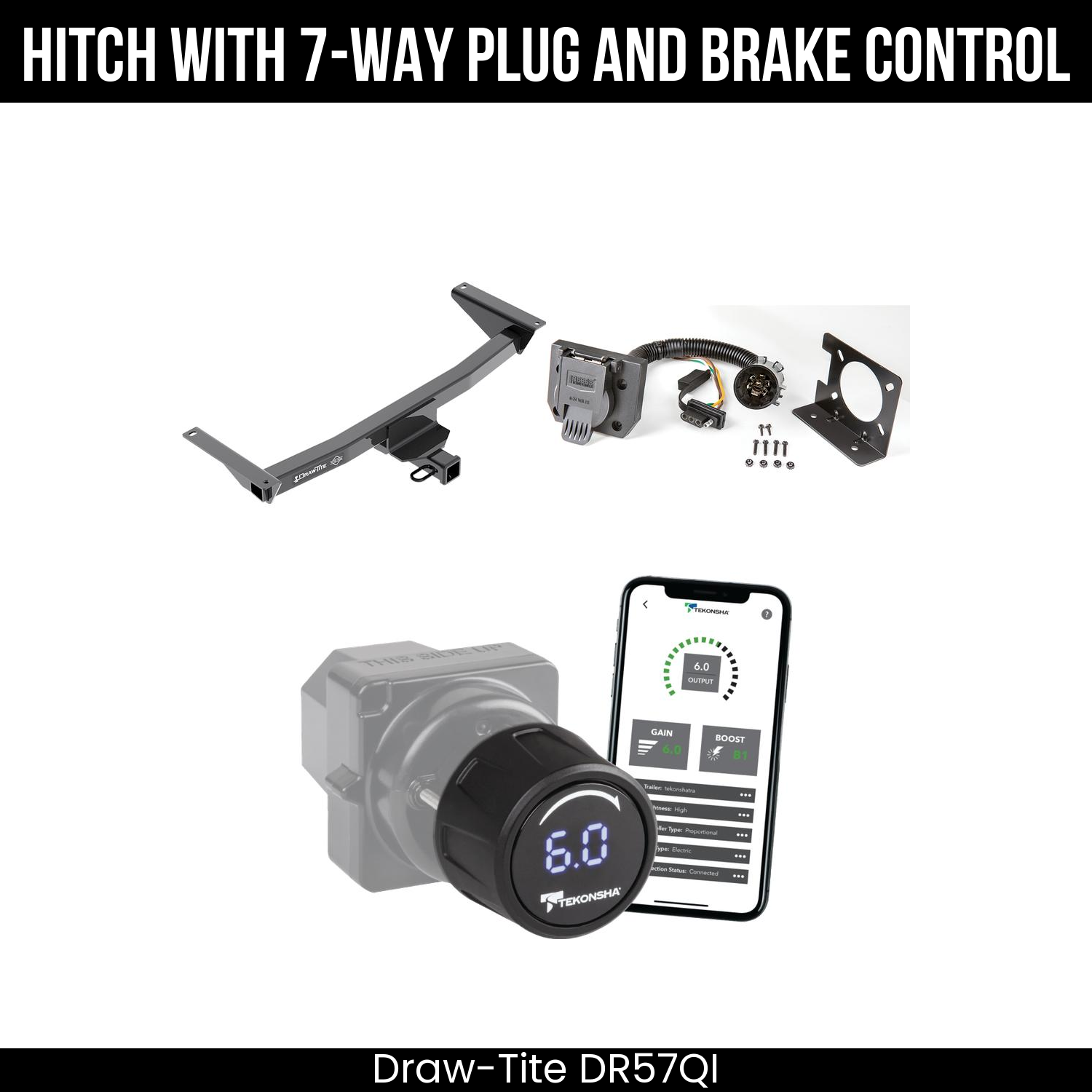 Draw Tite DR57QI Hitch With 7 Way Plug And Brake Control Bundle Featureimg