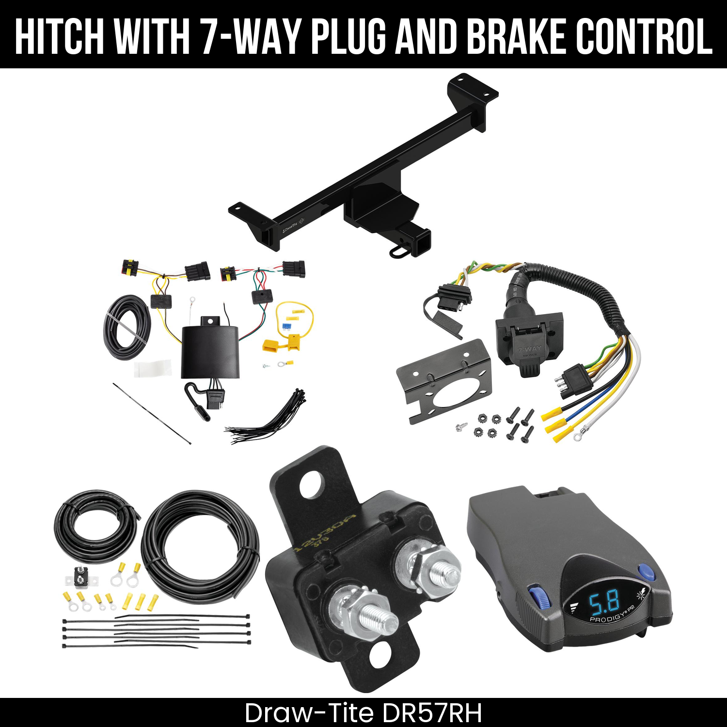 Trailer Hitch , 7-Way , Tekonsha Prodigy P2 Brake Control