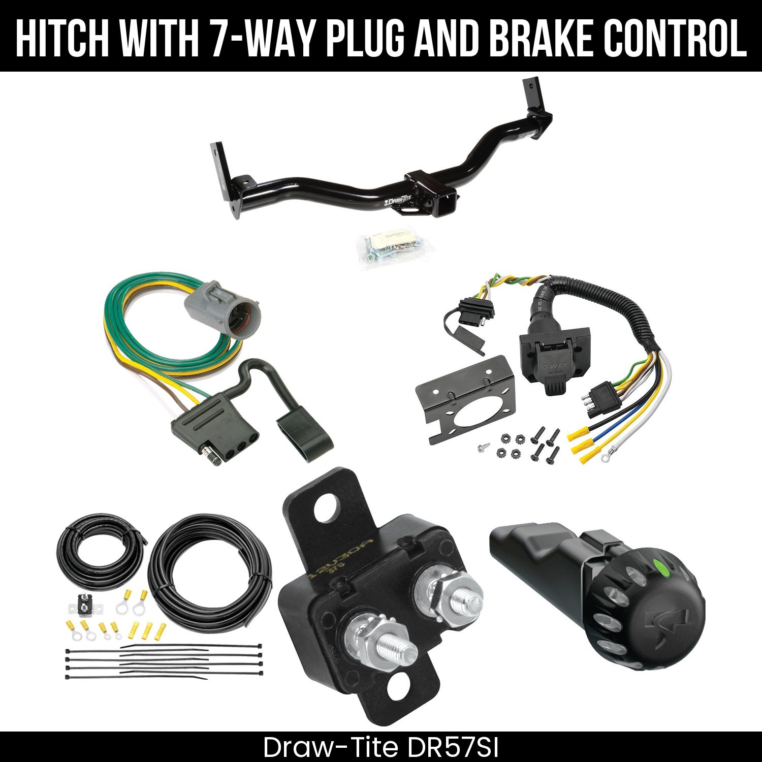 Draw Tite DR57SI Hitch With 7 Way Plug And Brake Control Bundle Featureimg
