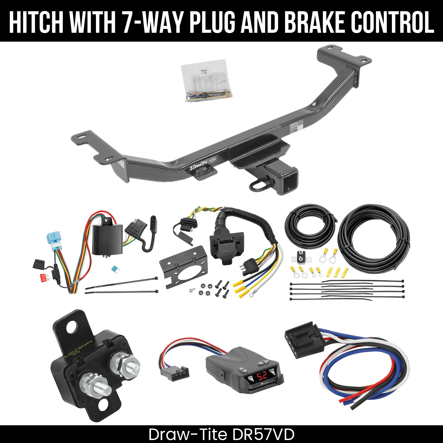 Trailer Hitch , 7-Way , Tekonsha Brakeman IV Brake Control